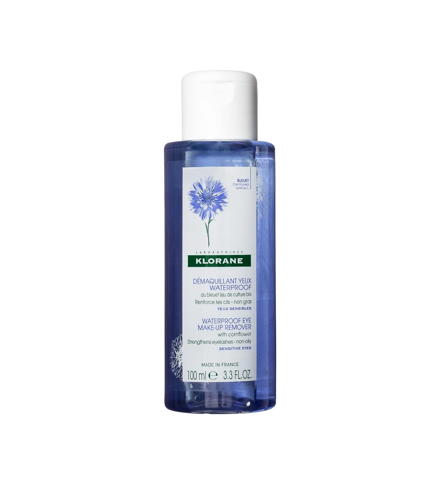 Klorane Waterproof Eye Makeup Remover with Cornflower Extract - Sensitive Skin-Friendly - 3.4 fl. oz - Buy Online on GoSupps.com