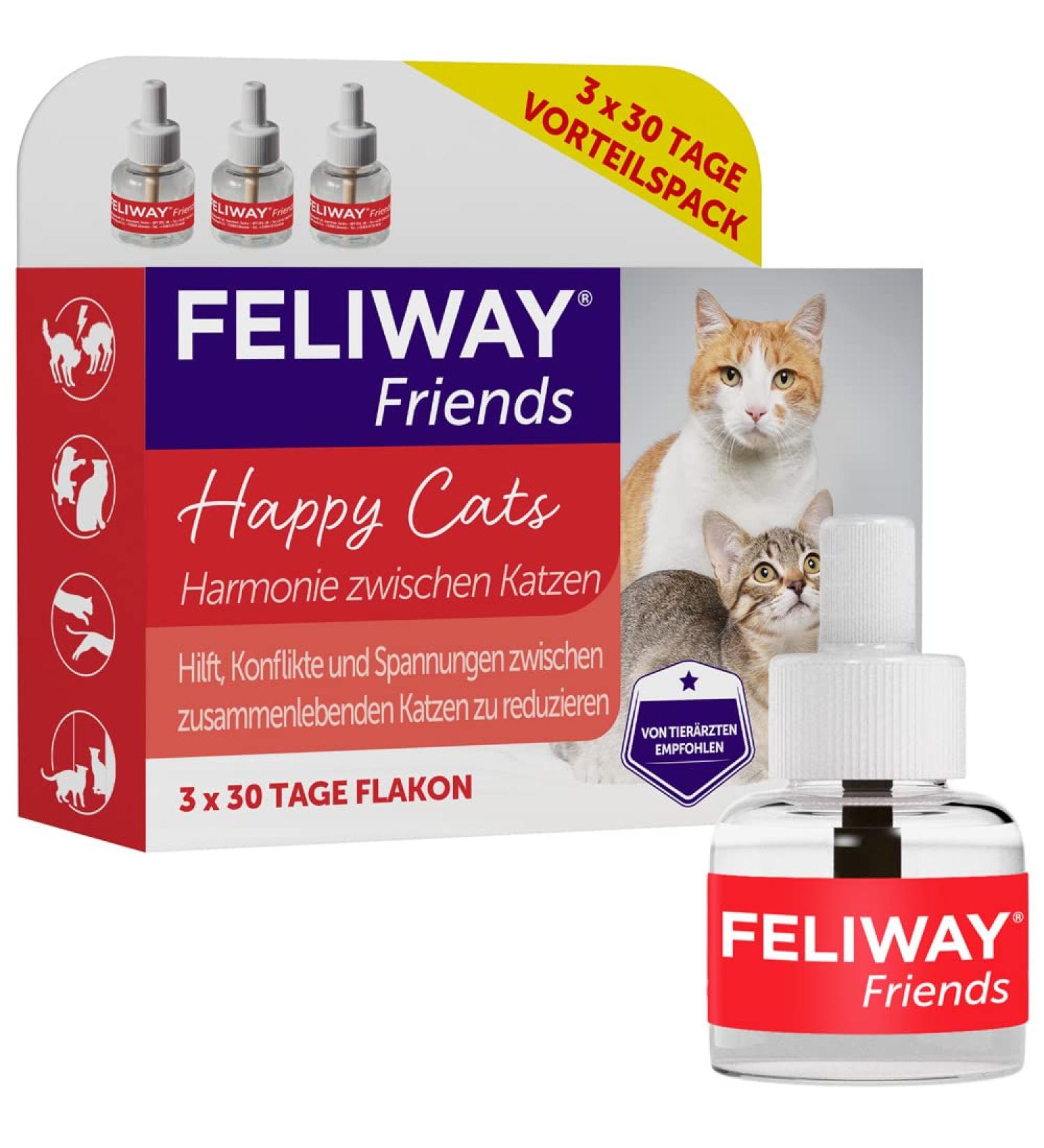Feliway Friends Benefit Package - Reduce Cat Conflict & Promote Harmony | Shop Now for International Shipping - Buy Online on GoSupps.com