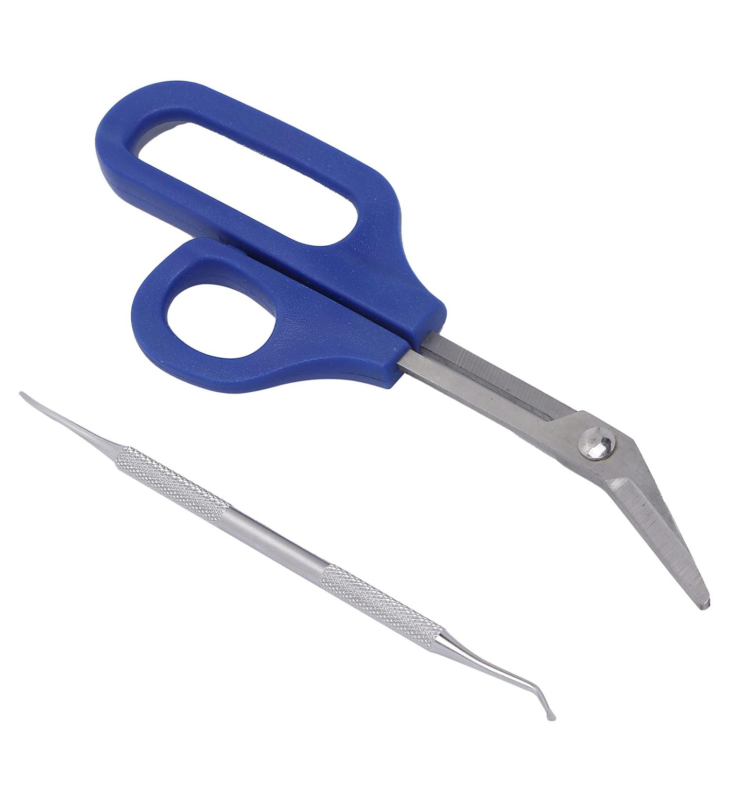 Long Handled Toenail Handle Scissors Nail Scissors with Nails File Pedicure Tools Accessories Set for The Elderly - Buy Online on GoSupps.com