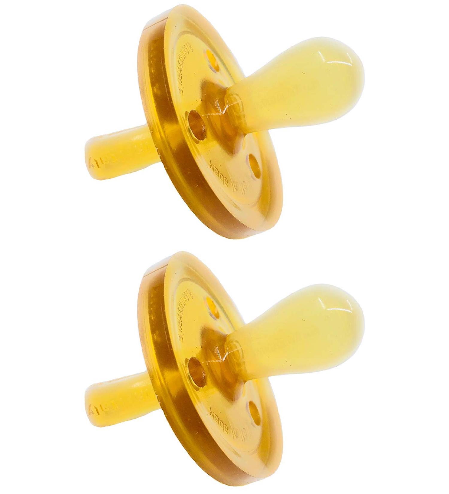 Large Symmetrical Natural Rubber Pacifiers (12+ mos) - Soft & BPA-Free - Handcrafted in Italy - 2-Pack - Buy Online on GoSupps.com