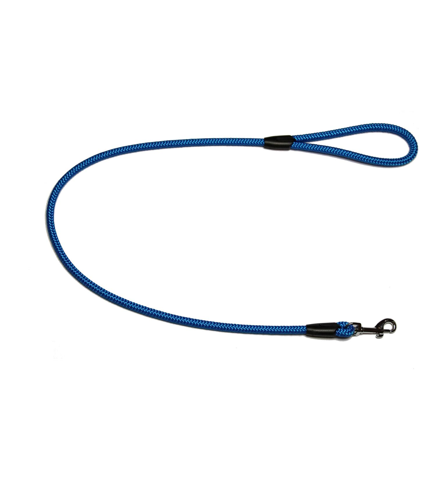 Leash - Rope leash with hand loop Basic 10mm 27 colours 7 lengths (1.00 m blue) 1.00 m blue