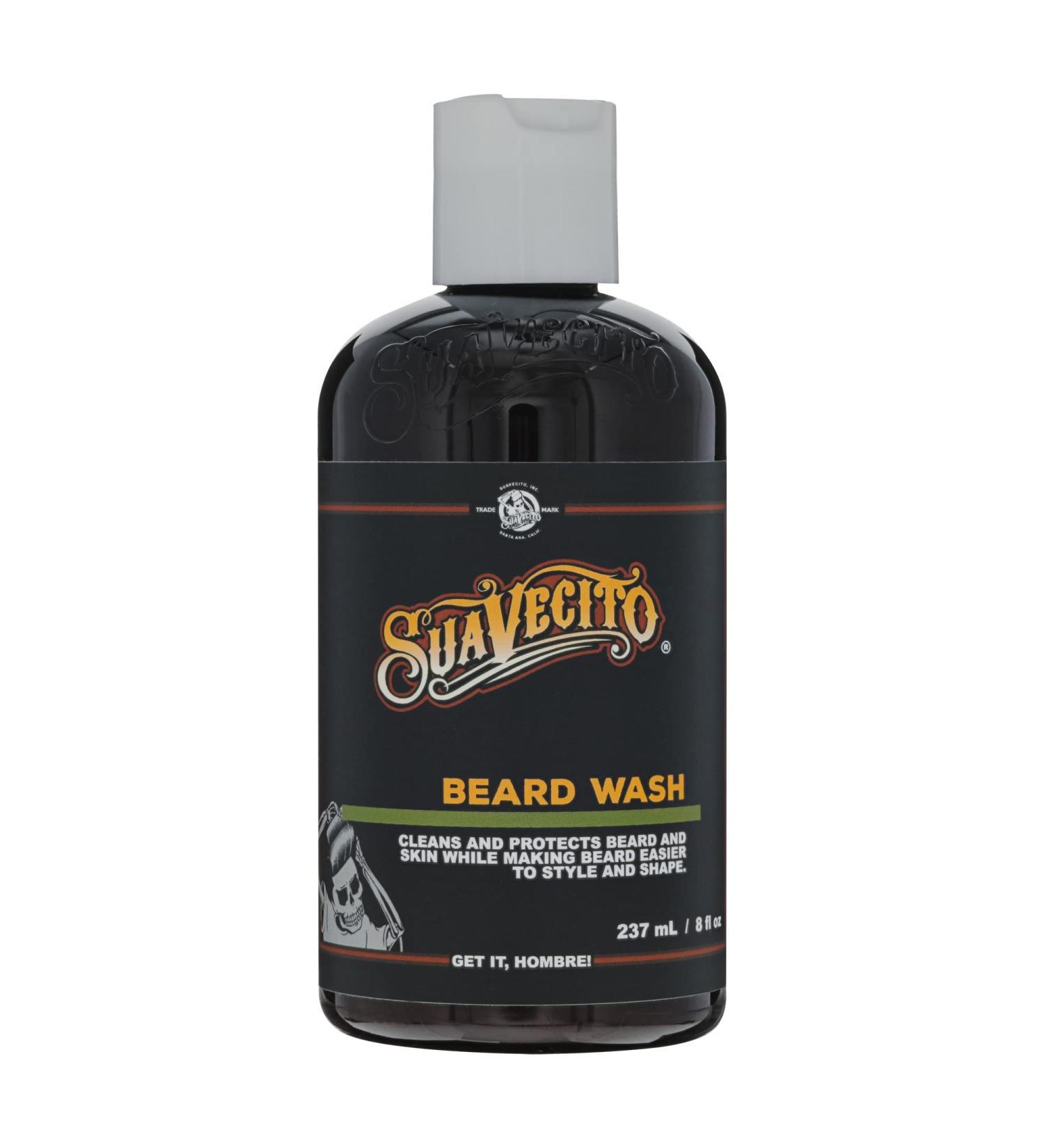 Suavecito Beard Wash for Men - 8 oz. Cleansing & Styling Beard Face Wash - Buy Online on GoSupps.com