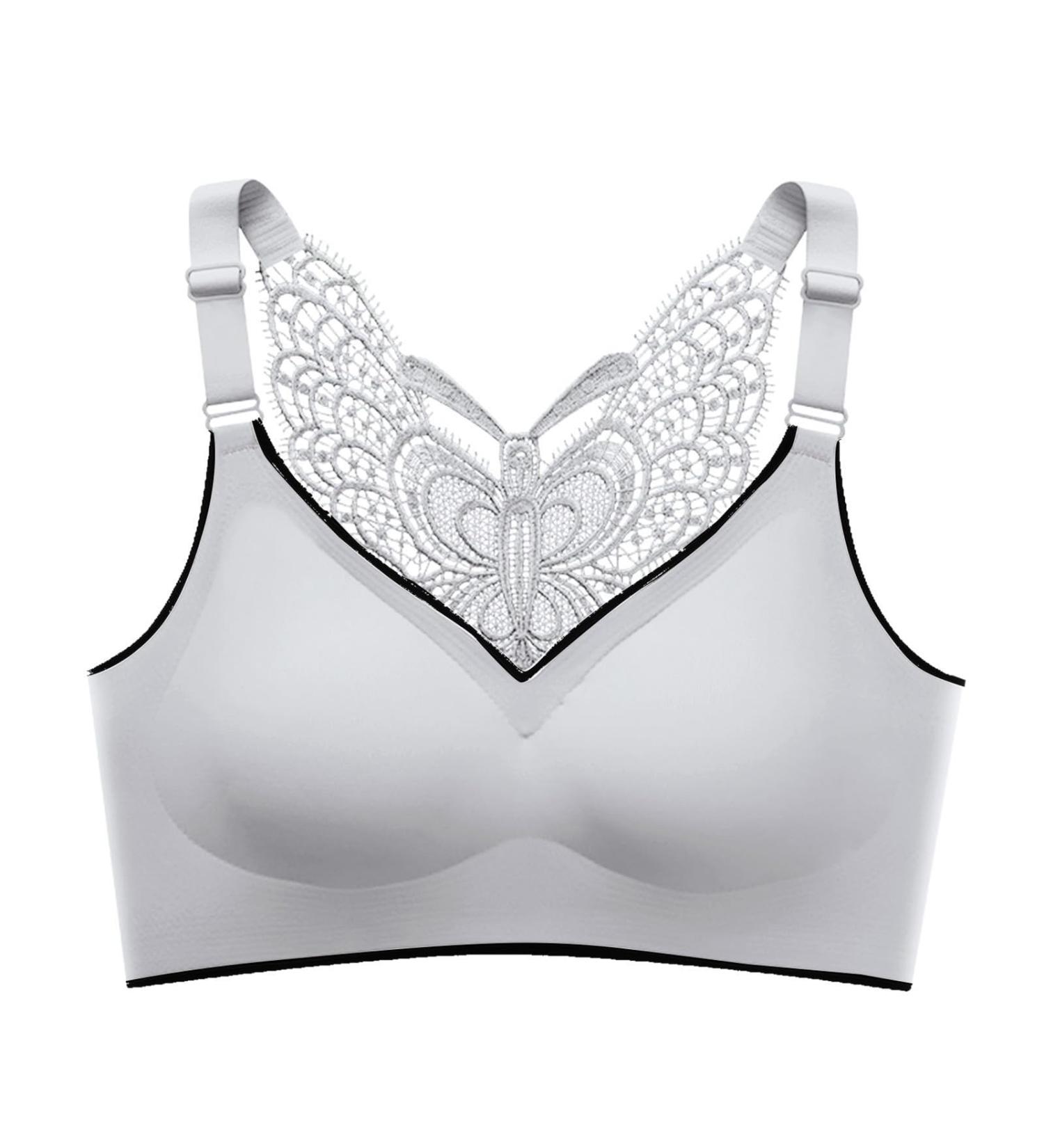 Women's Comfort Bra 4XL - Wireless Push-Up Sweat-Absorbing Summer Ice Cream Butterfly Back for Sleeping Running Yoga & Swimming - Buy Online on GoSupps.com