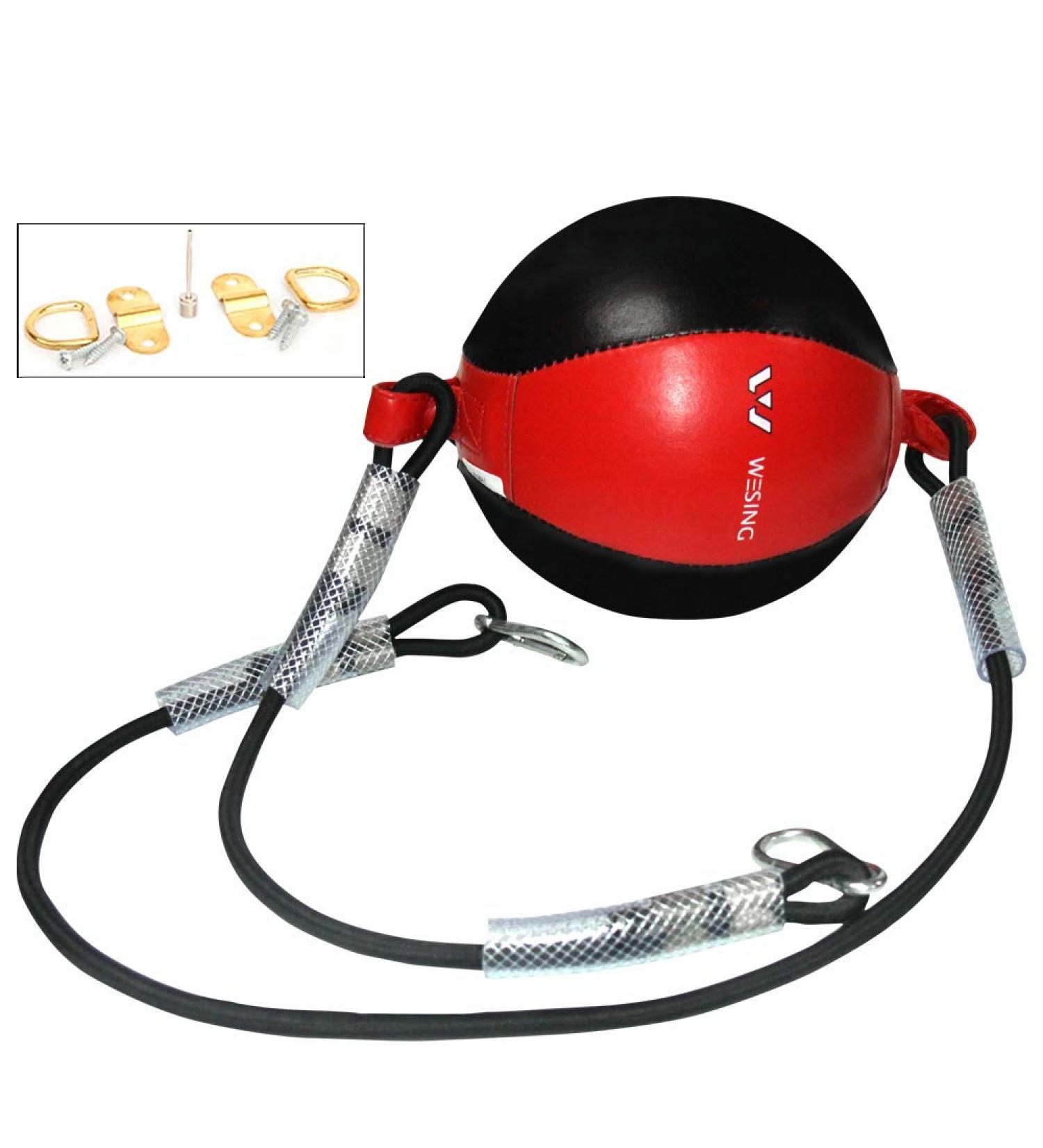 Wesing Double End Striking Bag - Red Synthetic Leather Boxing Speed Ball - Buy Online on GoSupps.com