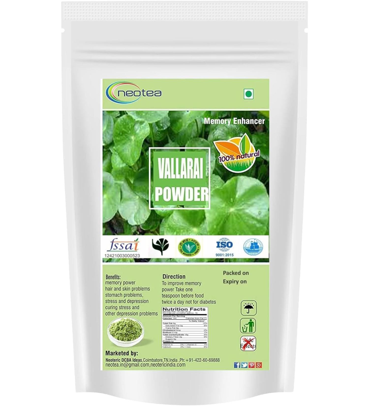 Yang Flax Vallarai Centella Asiatica Gotu Kola Poudre de 1 kg Lot de 2 - Buy Online on GoSupps.com