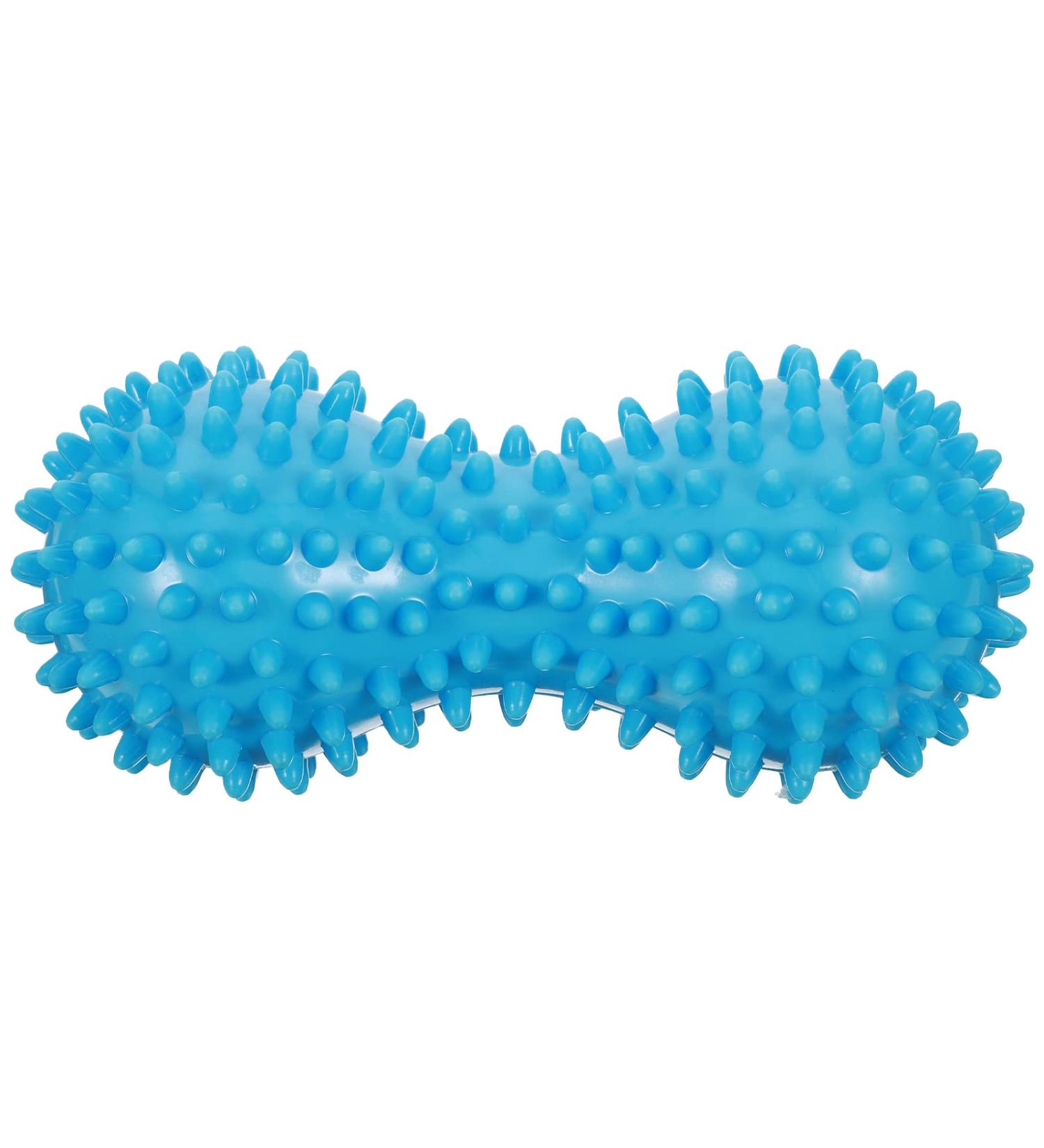 LIOOBO Hedgehog Massage Ball - Foot Roller for Pain Relief & Relaxation | Blue Foot Massager for Arm & Foot Muscle Relief - Buy Online on GoSupps.com
