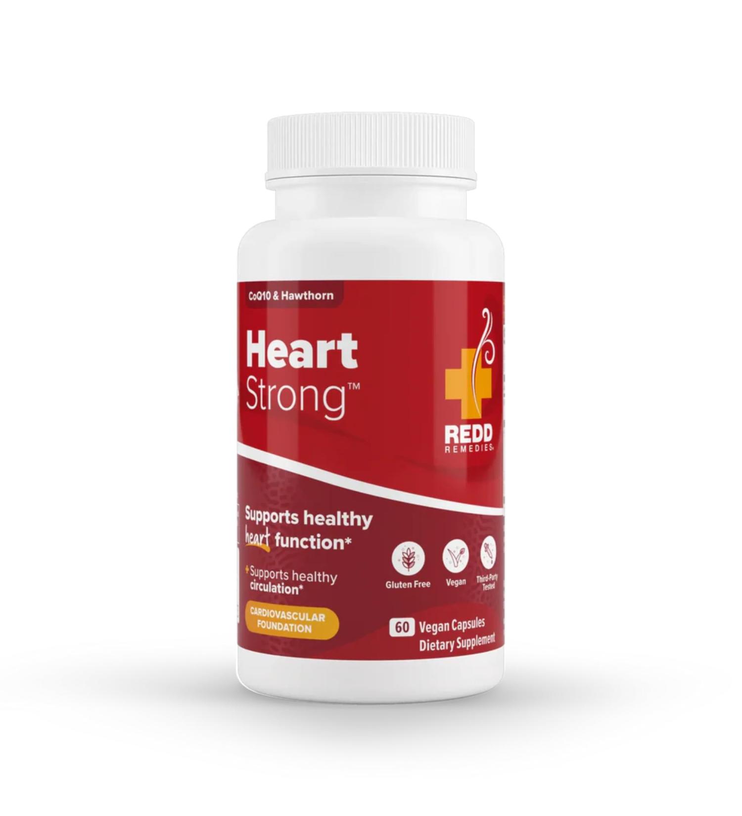 Redd Remedies, Heart Strong, Supports Cardiovascular Health, 60 Tablets - Buy Online on GoSupps.com