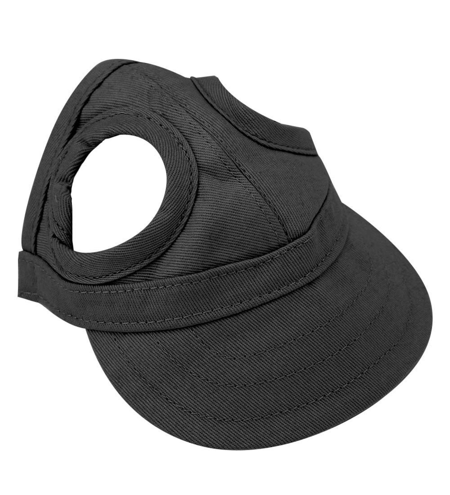 Tnfeeon Pet Baseball Cap for Dogs & Cats | Adjustable Stripes Sunbonnet with Ear Holes | Summer Outdoor Parent-Child Hat (L-Black) - Buy Online on GoSupps.com