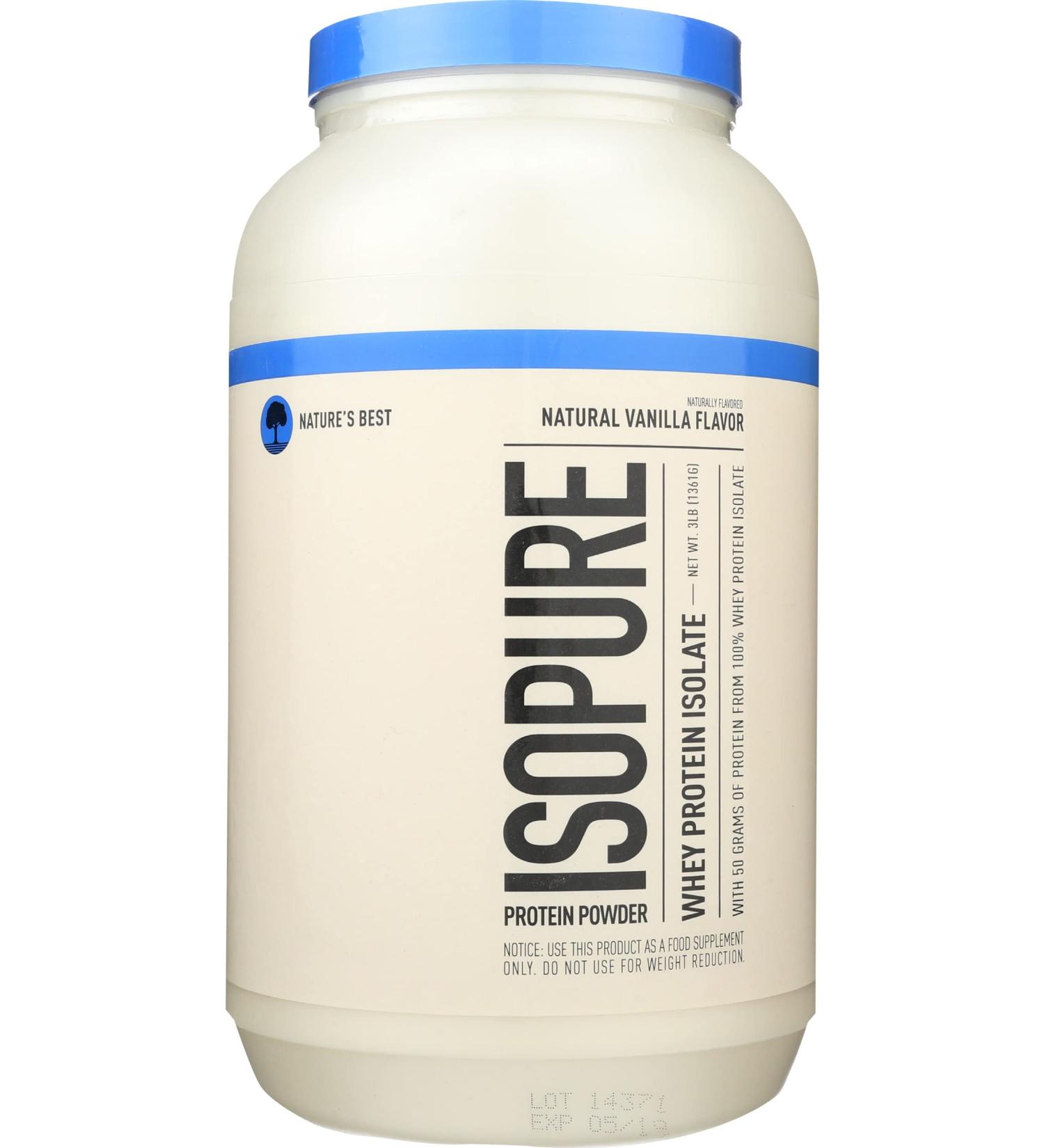 ISOPURE Vanilla Whey Protein Isolate 48 OZ - Buy Online on GoSupps.com