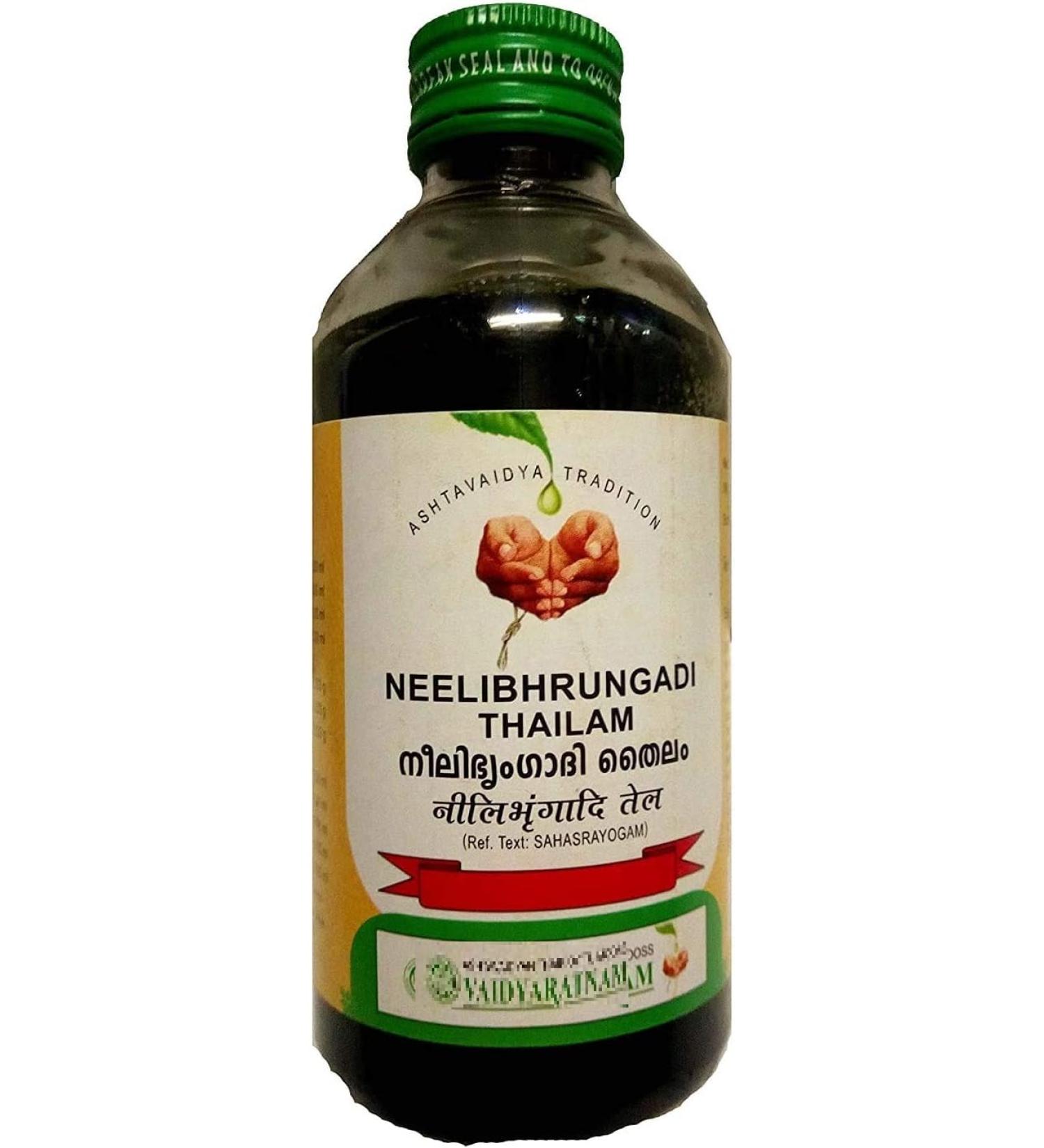 KEYLAS Neelibhringadi Thailam 200 Ml Ayurvedic herbal products Ayurveda Organic products