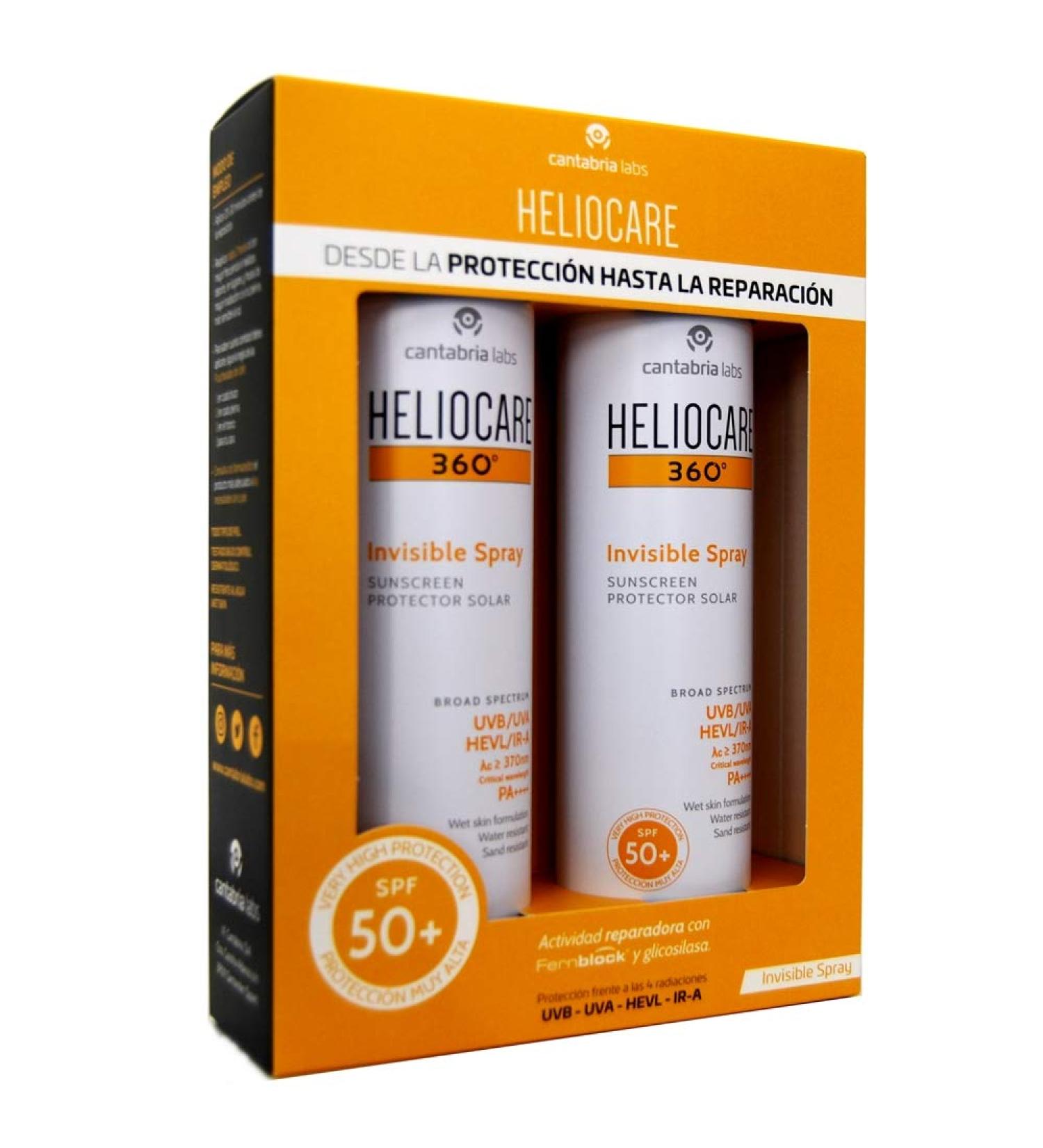 Heliocare Invisible Spray 360 Spf50+ 2x200ml