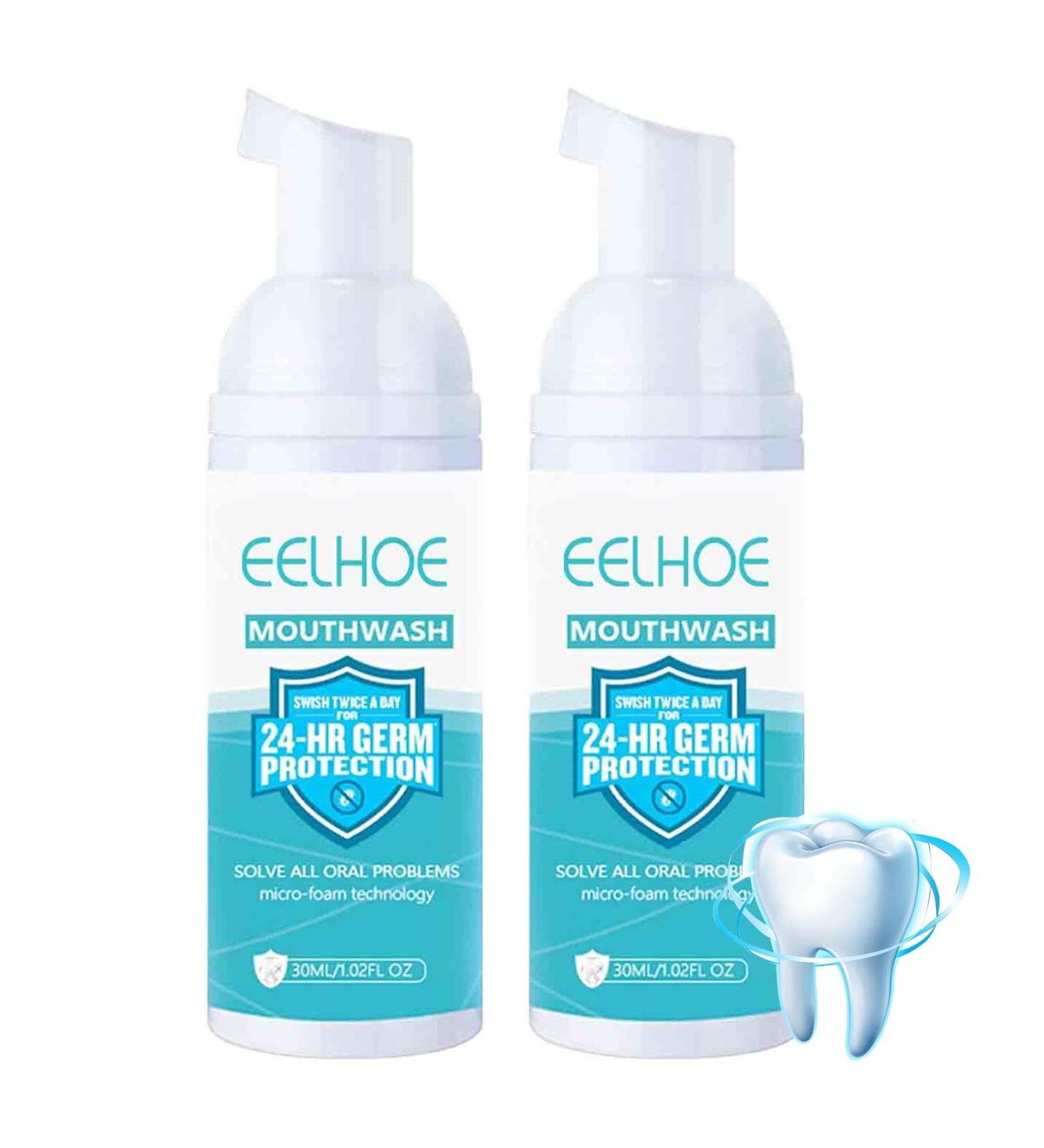 EELHOE Teeth Whitening Foam Toothpaste - Stain Removal Mouthwash - 30ml (2 Pcs) - Buy Online on GoSupps.com