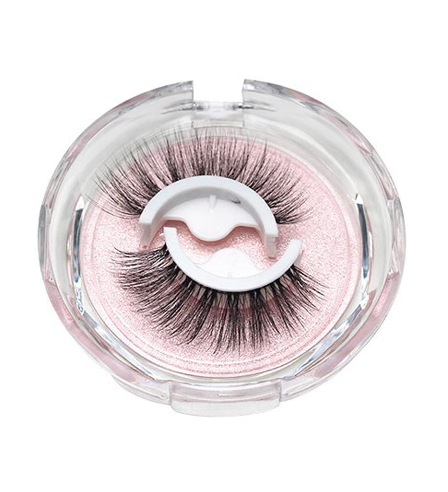 TiSkying False Eyelashes Stickers without Glue Reusable Long Eyelashes Waterproof Self-Adhesive Eyelashes No Liner Fake Lashes Natural Look for Women - Buy Online on GoSupps.com
