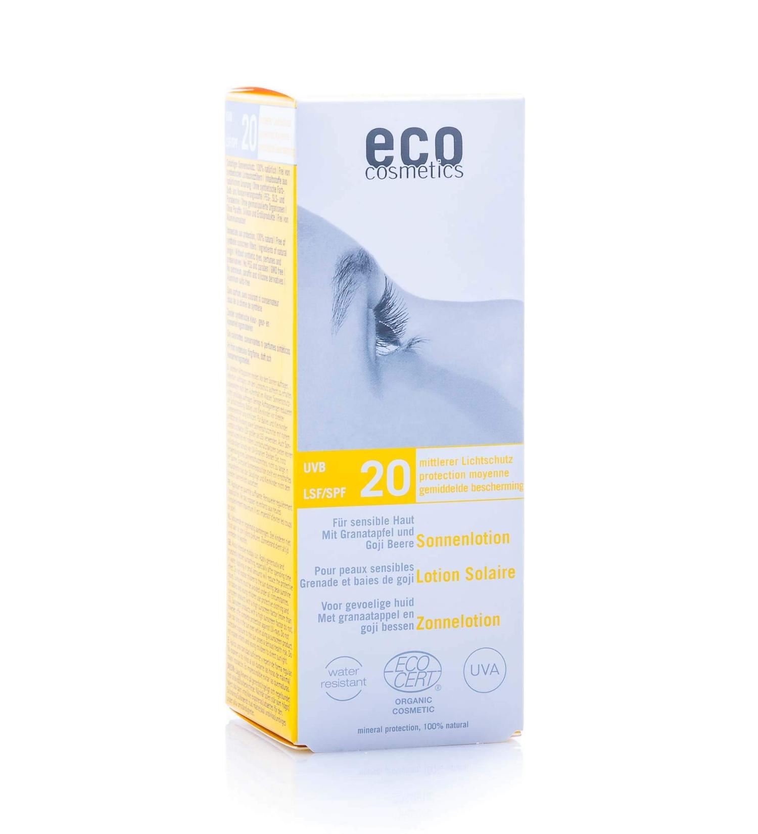 Buy Eco Cosmetics Sun Lotion LSF20 100ml - SPF Protection | International Shipping Available - Buy Online on GoSupps.com
