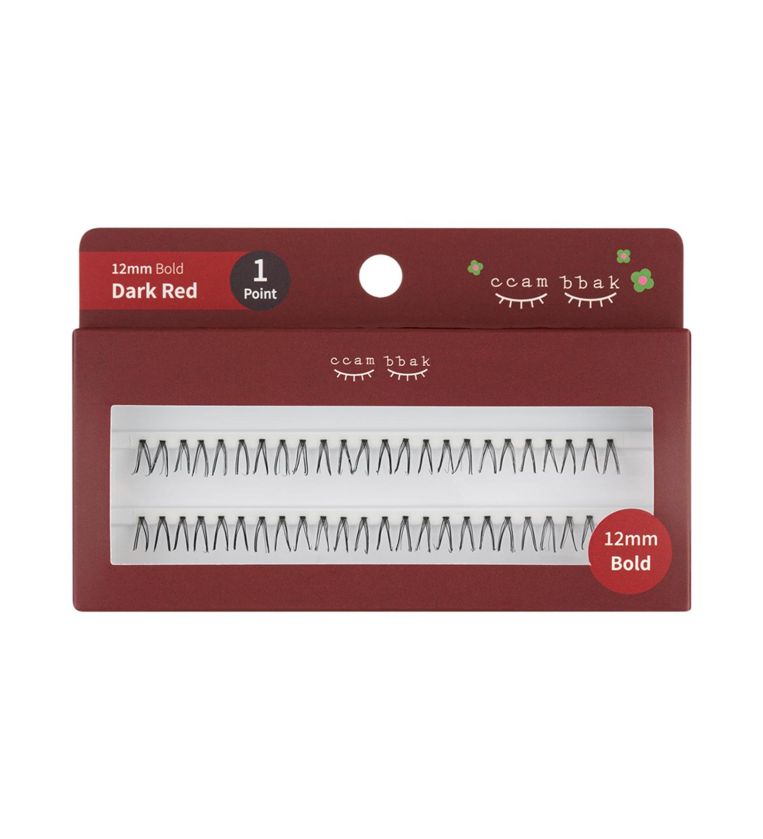 CCAMBBAK Bold Natural False Eyelashes - Handmade Lightweight K-Beauty Extensions | 12mm Lengthening Wisps | Authentic Individual Fake Lashes - Buy Online on GoSupps.com