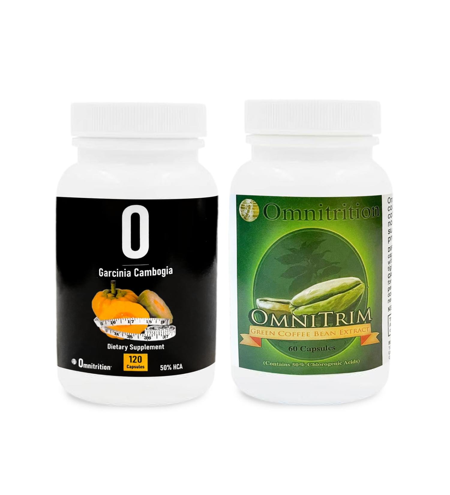 Omnitrition Supplements Kit: Green Coffee Bean Extract & Garcinia Cambogia | Antioxidant-Rich Pure Formula | International Shipping Available - Buy Online on GoSupps.com