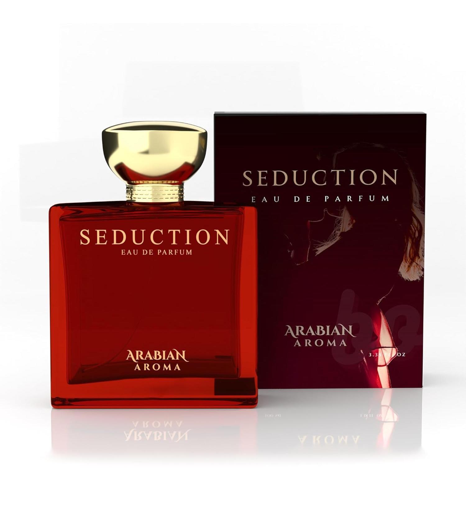 Arabian Aroma Seduction Perfume For Men Ultimate Compliment Getter Perfume For Him Unique & Seductive Fragrance Liquid Eau De Perfume 100ml - Buy Online on GoSupps.com