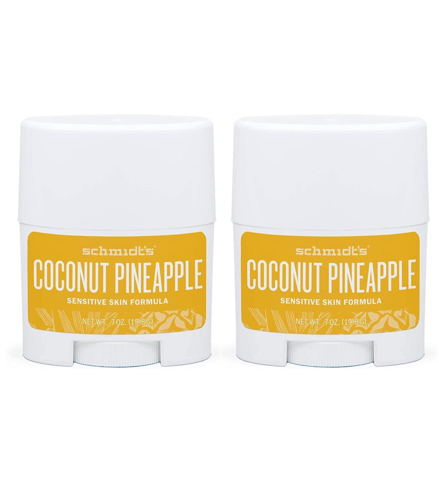 Schmidt's Naturals Sensitive Deodorant Coconut & Pineapple (Travel Size 19.8 gr.)