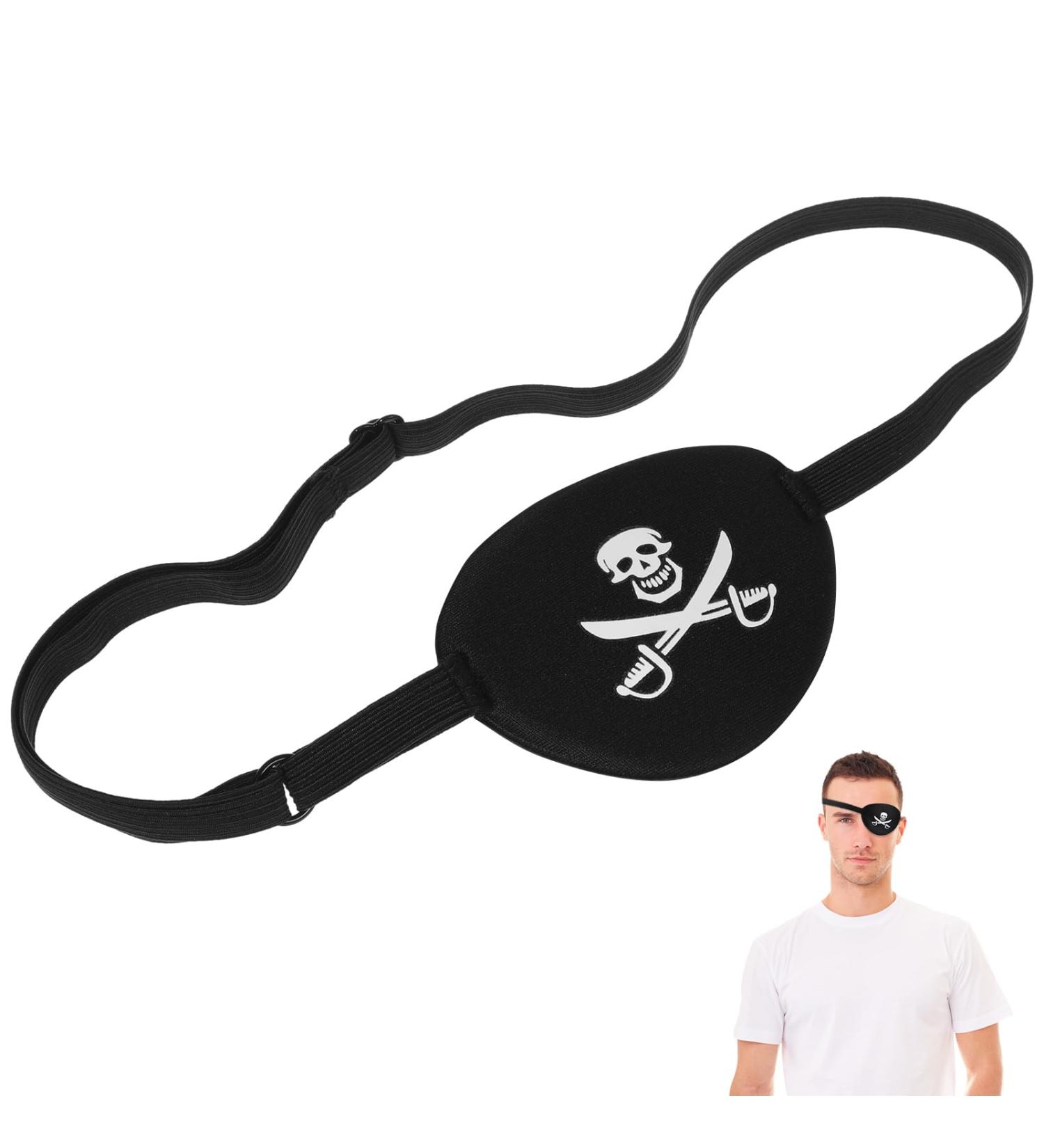 VICASKY 3D Pirate Eye Patch Skull Eye Patch Pirate Accessories Amblyopia Lazy Patch - 3D Pirate Eye Patch Skull Eye Patch Eye Mask Pirate Accessories Eye Patches for Adults - Buy Online on GoSupps.com