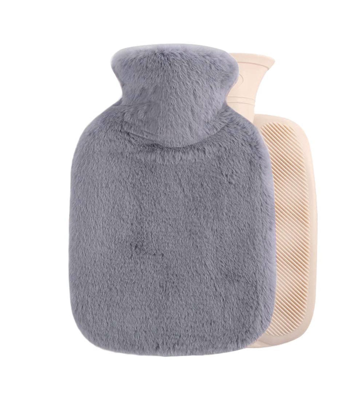 VUCDXOP Hot Water Bottle Set - 2 Leak-Proof 2L Heat Bottles with Soft Cover & Kangaroo Pocket for Pain Relief - Perfect for Kids & Adults - Buy Online on GoSupps.com
