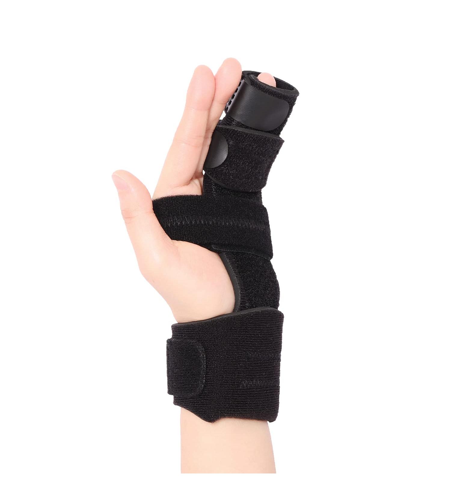 Pinky Finger Splint for Boxer Fracture & Trigger Finger - Adjustable Hand Brace for Arthritis, Tendonitis, Mallet Finger - S/M Size - Buy Online on GoSupps.com