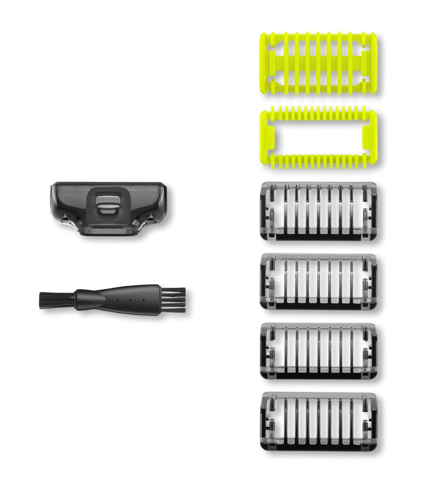 YINKE Guide Comb Body Skin Kit for Philips OneBlade & One Blade Pro - 6pc Black Set - Buy Online on GoSupps.com