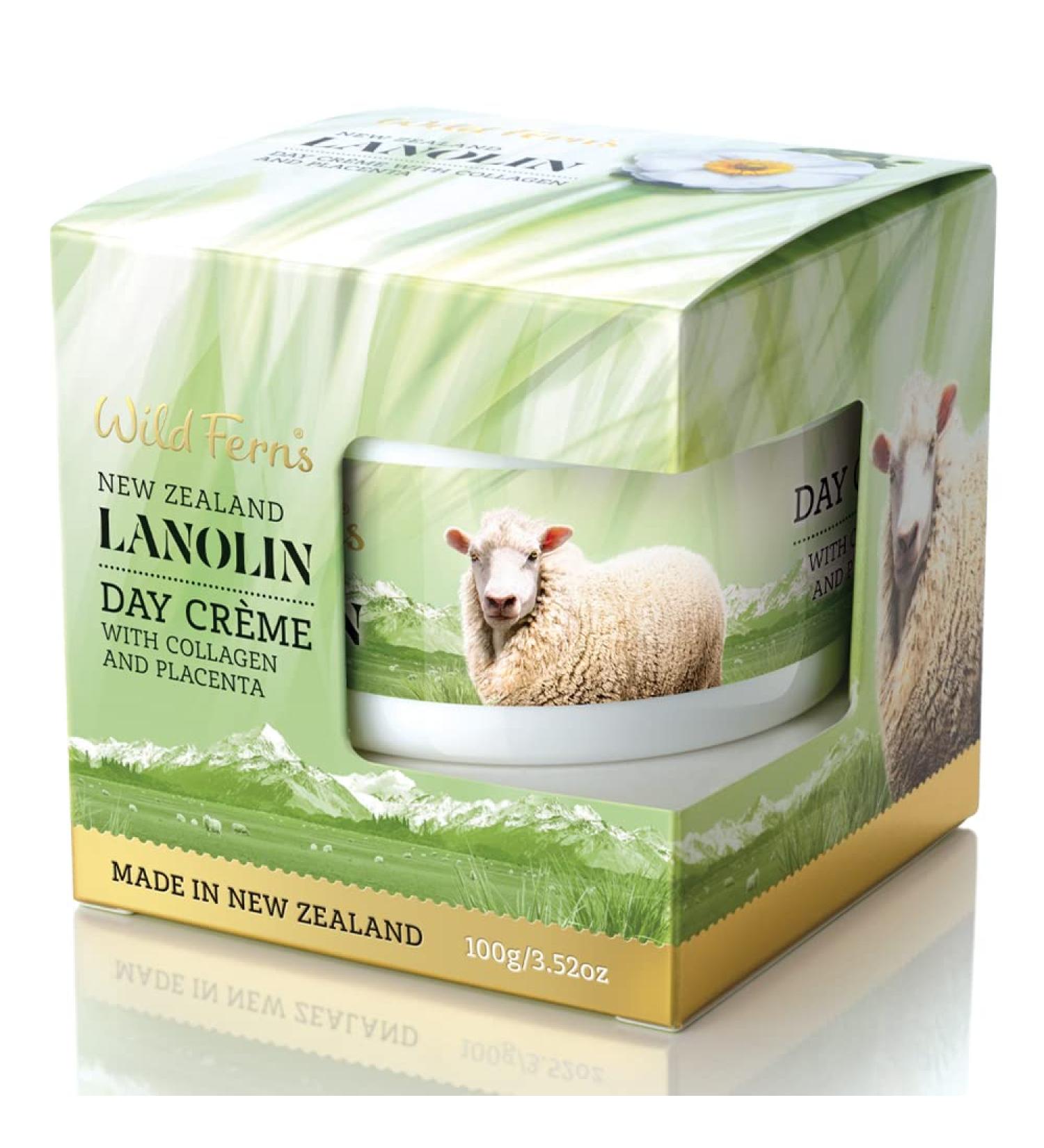 Wild Ferns Lanolin Day Cr me with Collagen and Placenta 100g - 98% Natural - Buy Online on GoSupps.com