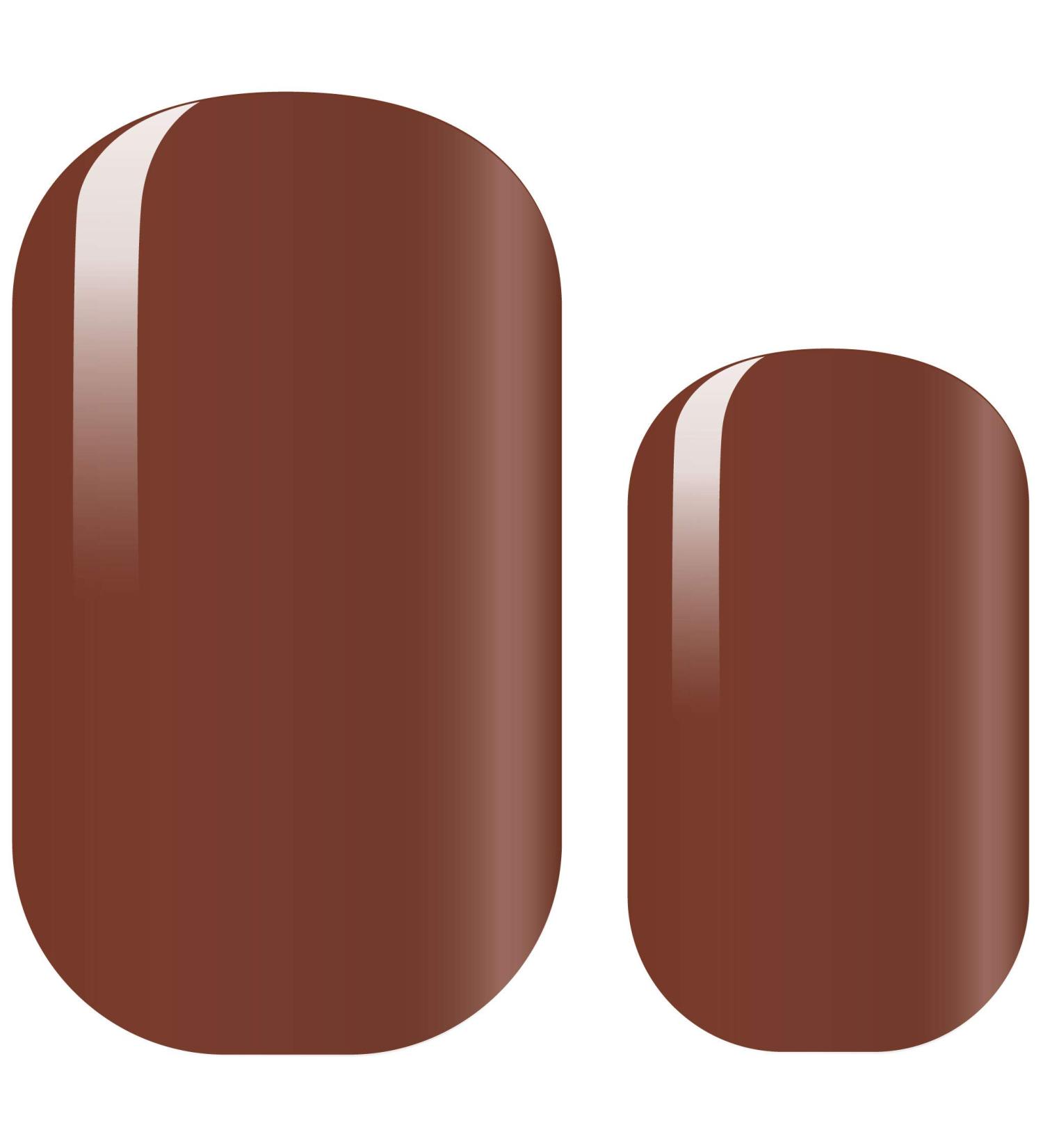 Avoa Beauty Nail Film - Don't Be Choco-Late | Long-Lasting Self-Adhesive Brown Monochrome Nail Wraps | 16 Thin Designs for Stunning Nails - Buy Online on GoSupps.com