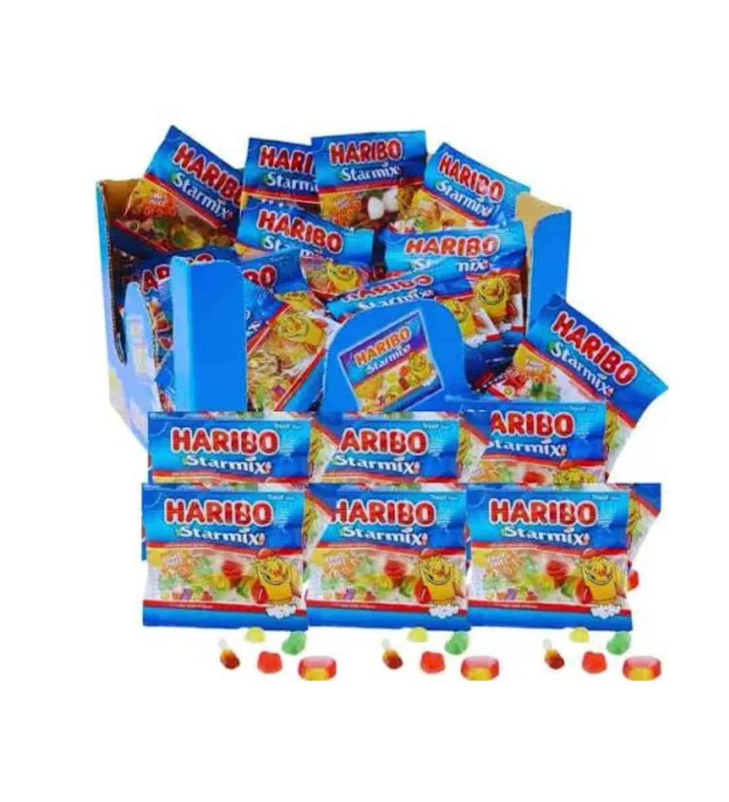 Sweet Mini Bags 100x16g - Amamitrade Thank You Sticker Made For Haribo 100 mini Packs - Bulk Sweets for Birthday Parties Christmas Halloween - Buy Online on GoSupps.com