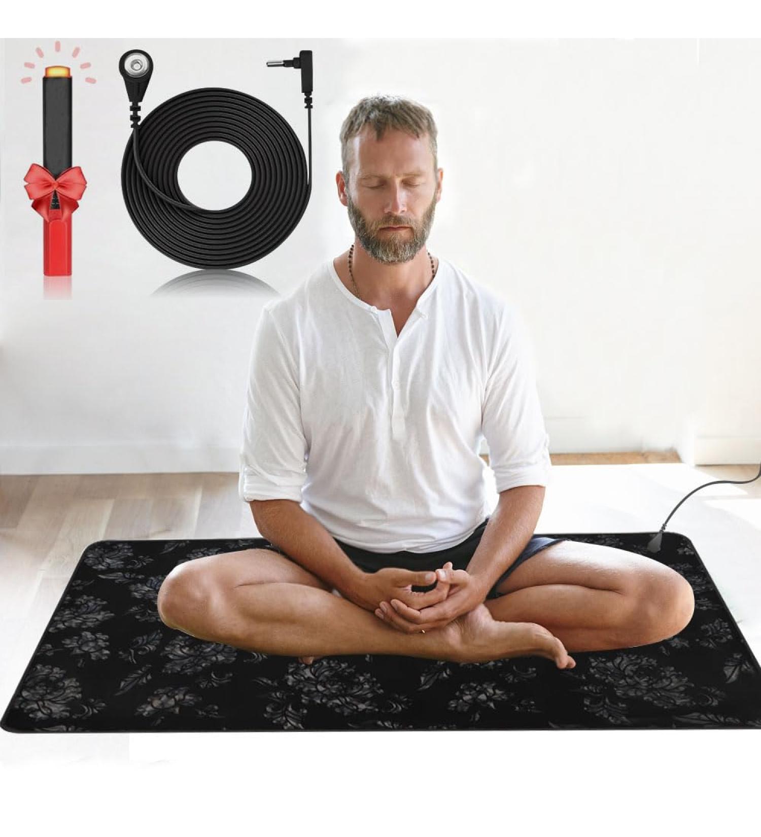 Shop Hootach Ground Mat for Bed - Improved Grounding Mat with Pattern & Test Pencil (61x89.9cm) - Perfect for Sleep & Wellness - Buy Online on GoSupps.com