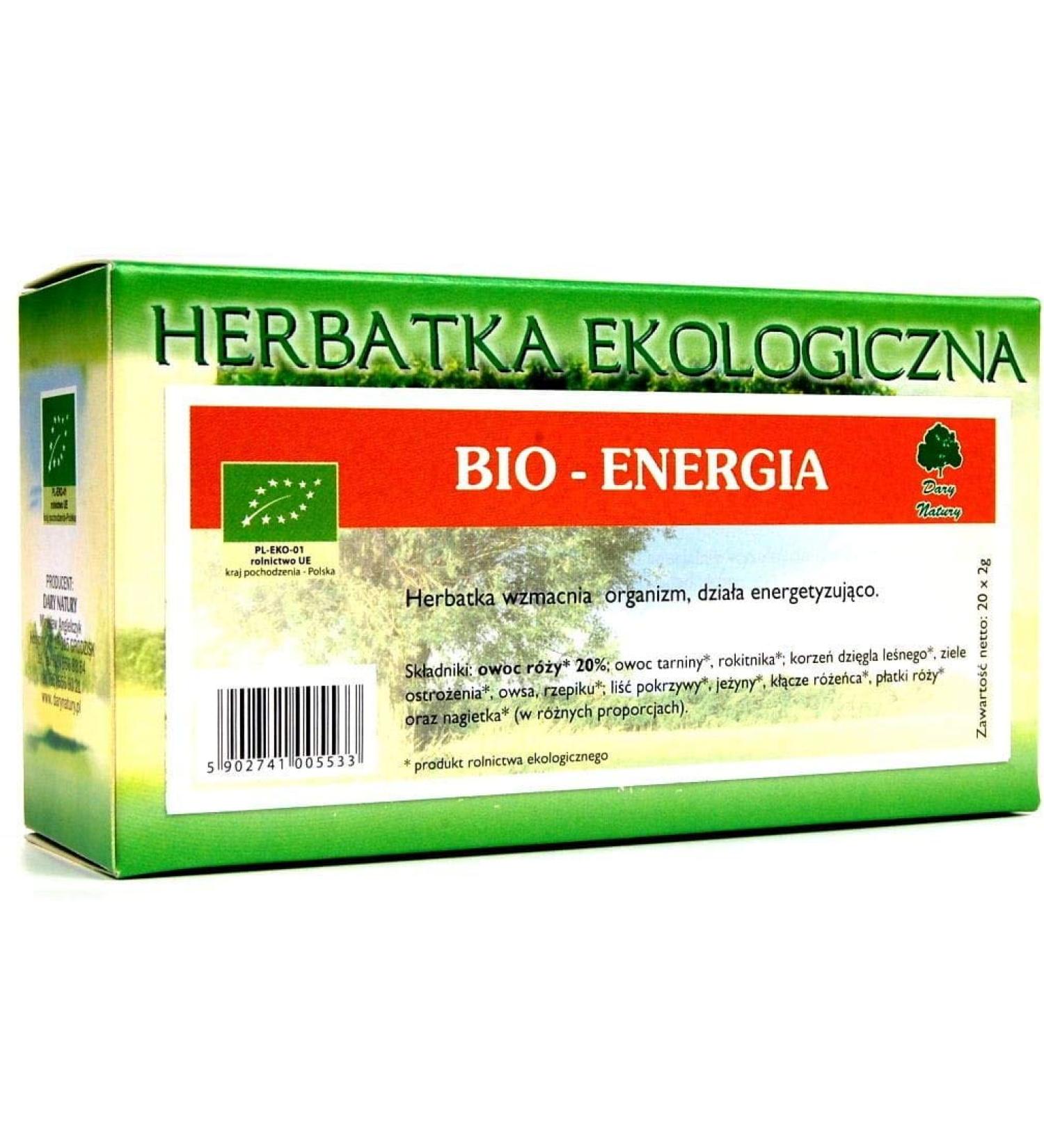 Dary Natury ORGANIC TEA ENERGY (20 x 2 g) - DARY NATURY