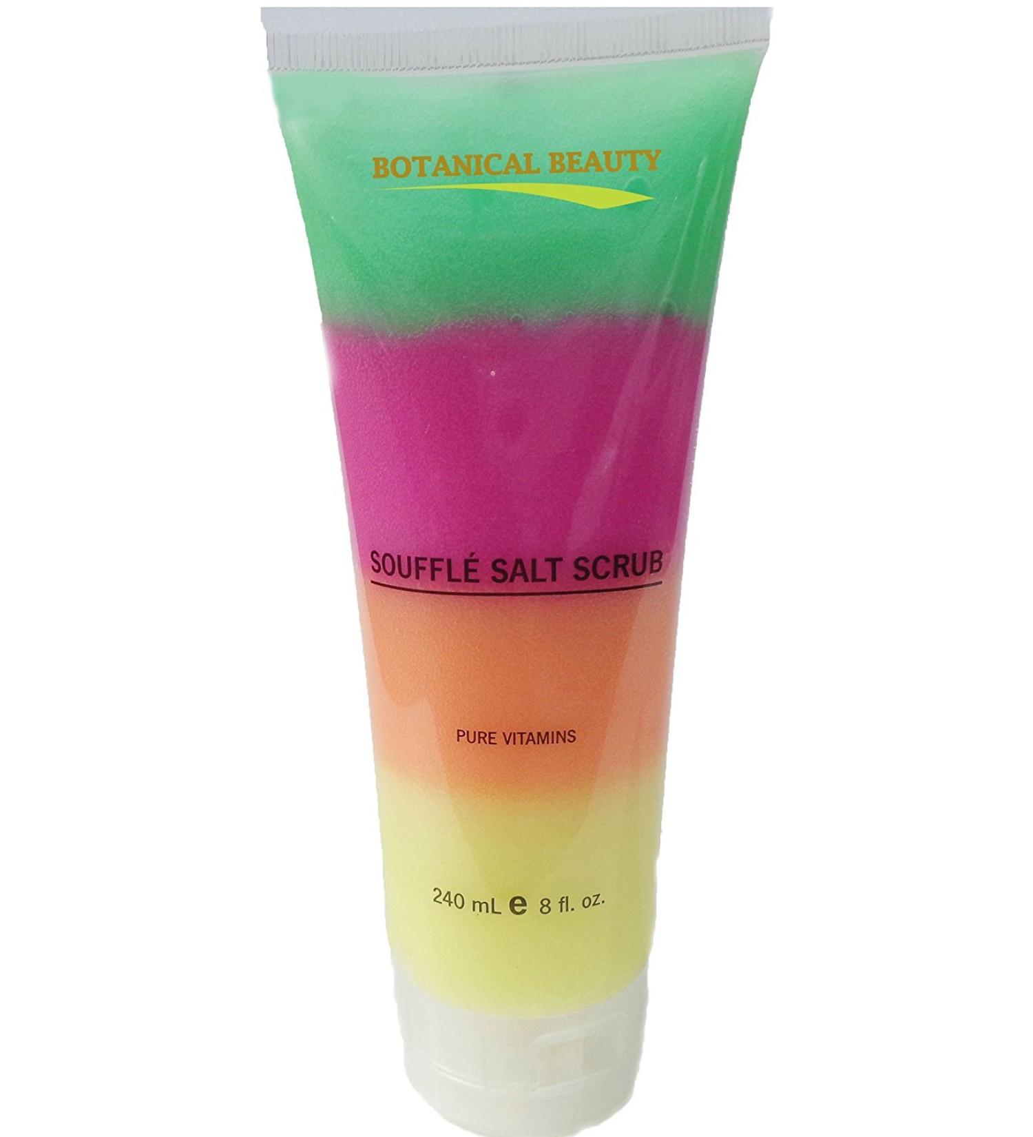 Dead Sea Souffle Salt Scrub - 8 fl. oz | Silky Smooth Skin for Hands Feet & Body | Botanical Beauty - Buy Online on GoSupps.com