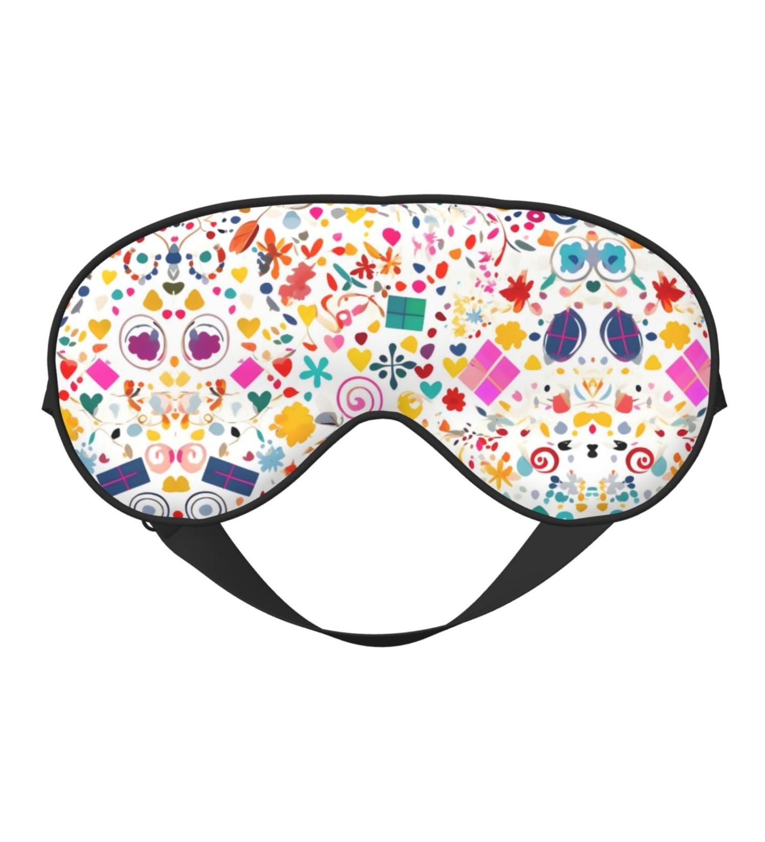 Happy Birthday Eye Mask - Soft Adjustable Sleep Mask for Men & Women - Comfortable Black Background - Buy Online on GoSupps.com