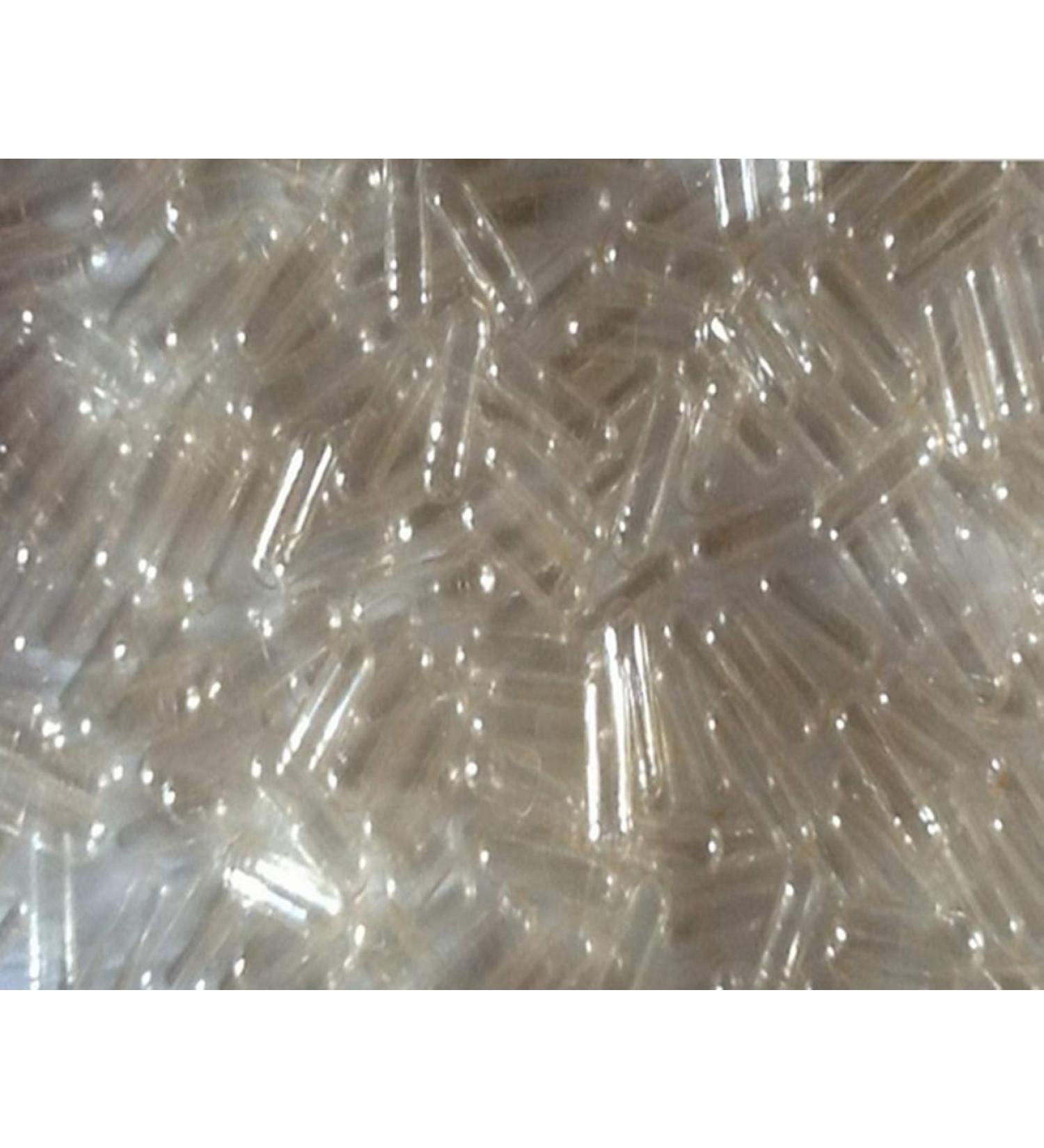 Capsugel DR T & T Size 4 Size 4 Clear Gelatin Capsules - Pack of 1000