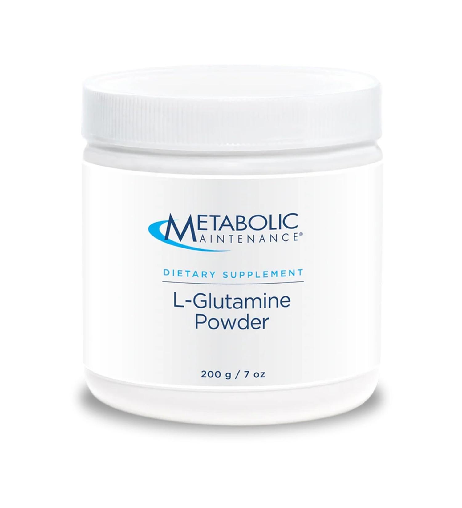 Metabolic Maintenance L-Glutamine Powder 1000mg Amino Acid Supplement Easy Drink Mix Supports Gut Health & Recovery for Women & Men Unflavored 200g (200 Servings) - Buy Online on GoSupps.com