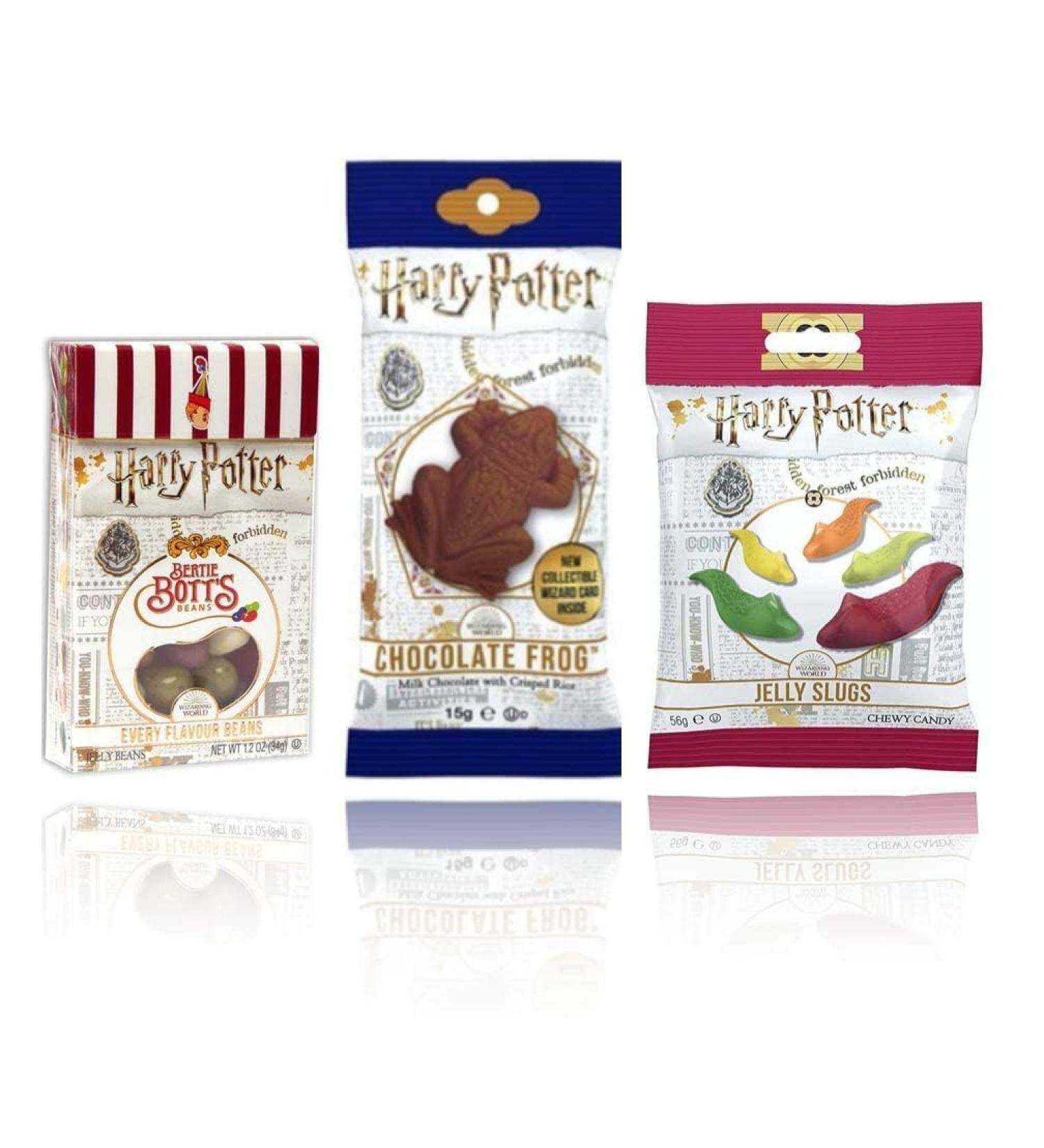  Jelly Belly Harry Potter Jelly Belly Bertie Botts Box 35g Chocolate Frog 15g & Slugs 56g - Buy Online on GoSupps.com