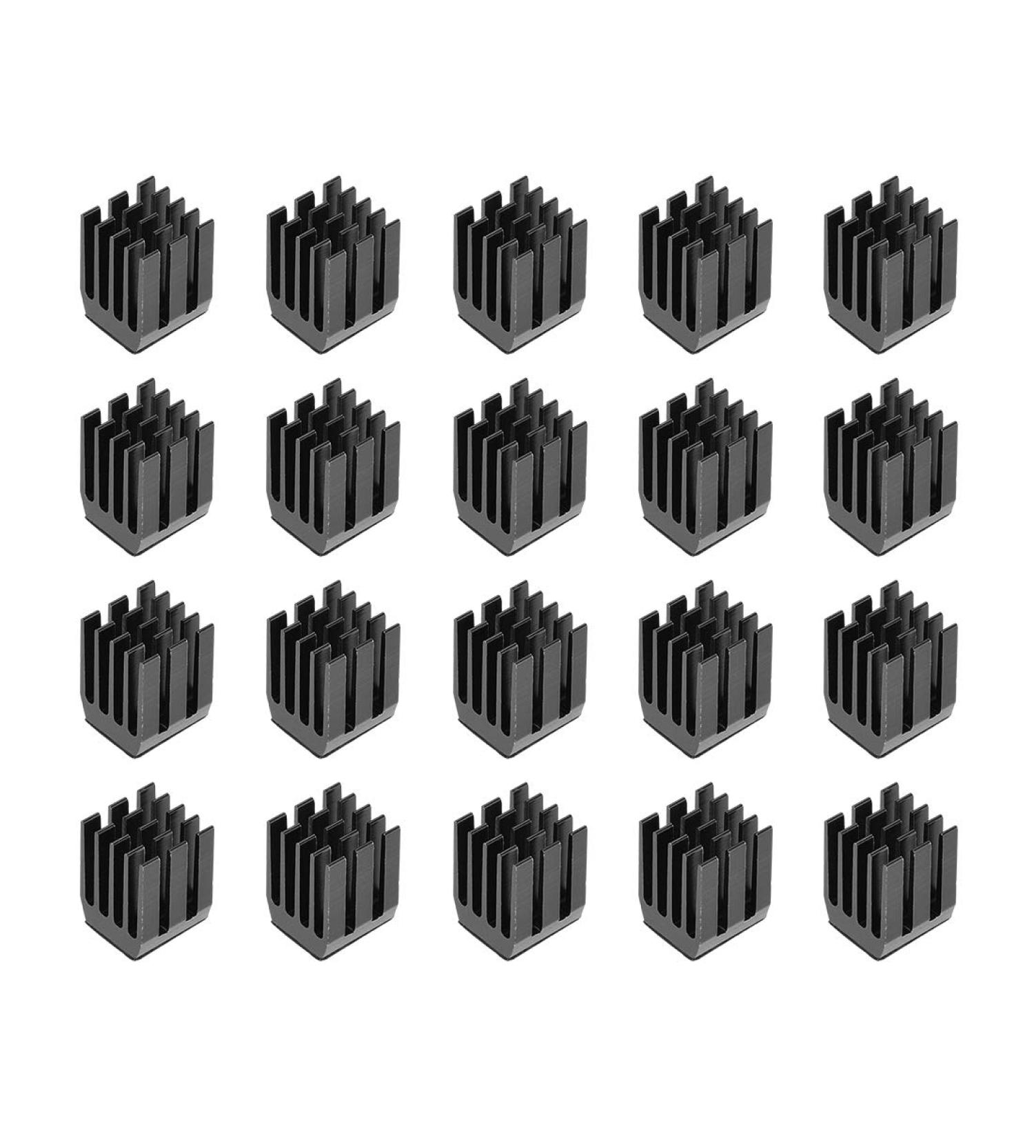 Disipador de calor de aluminio de 12x9x9mm enfriador de almohadilla autoadhesiva para refrigeraci n de impresoras 3D 20 piezas - Buy Online on GoSupps.com