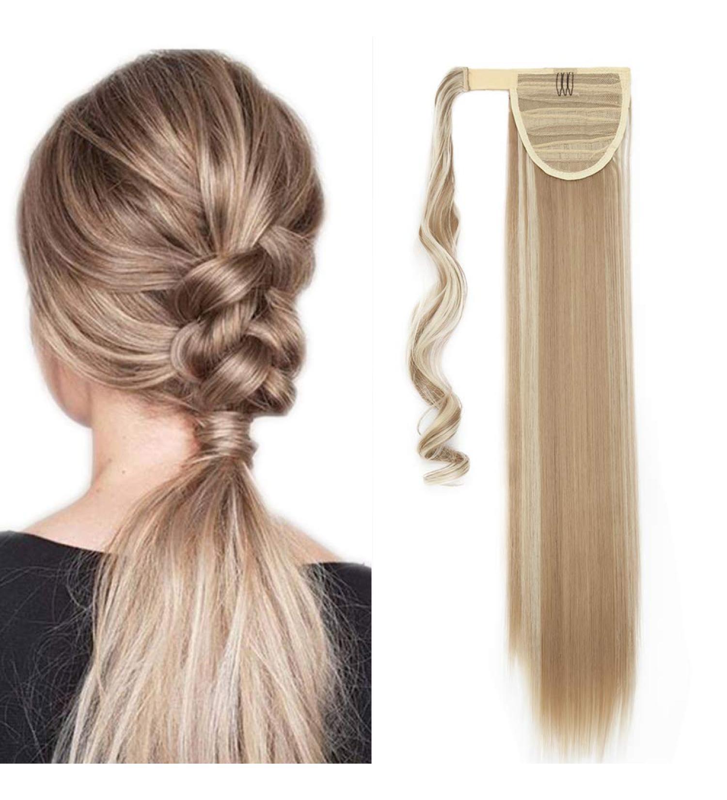 Buy Sandy Blonde Clip-In Ponytail Hair Extension - Realistic Pferdeschwanz Braid Hair Piece (58.5cm) - Buy Online on GoSupps.com