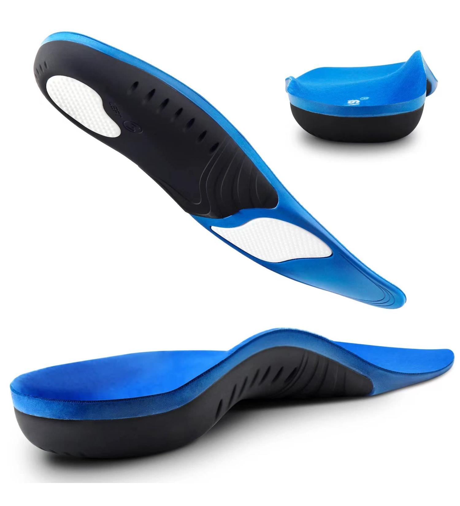 Plantar Fasciitis Insoles - High Arch Support Gel Orthotics for Men & Women - Relief for Flat Feet, Arch Pain, Pronation, Metatarsalgia - Heavy Duty Support - Size L (Men 10-12/Women 11-13) - Buy Online on GoSupps.com