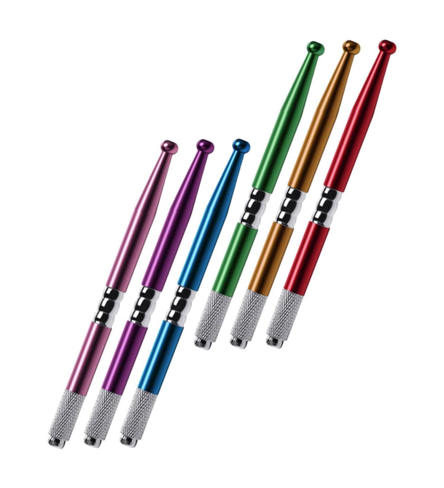 Balacoo Stainless Steel 6pcs Manual for Supplies Steel Embroidered Permanent Pens Pencil Pen Stainless Makeup Professional - Buy Online on GoSupps.com