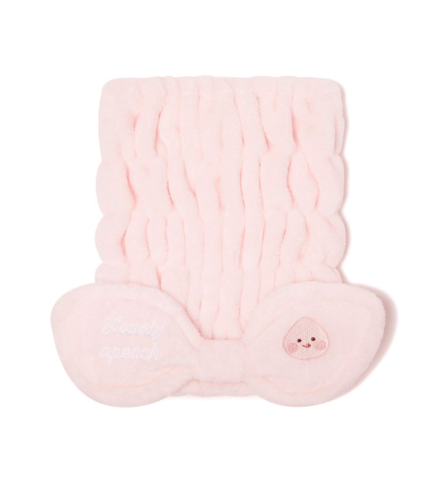 KAKAO FRIENDS Lovely Apeach Ribbon Hair Turban Bath Wrap (Pink) - Official Merchandise - Buy Online on GoSupps.com