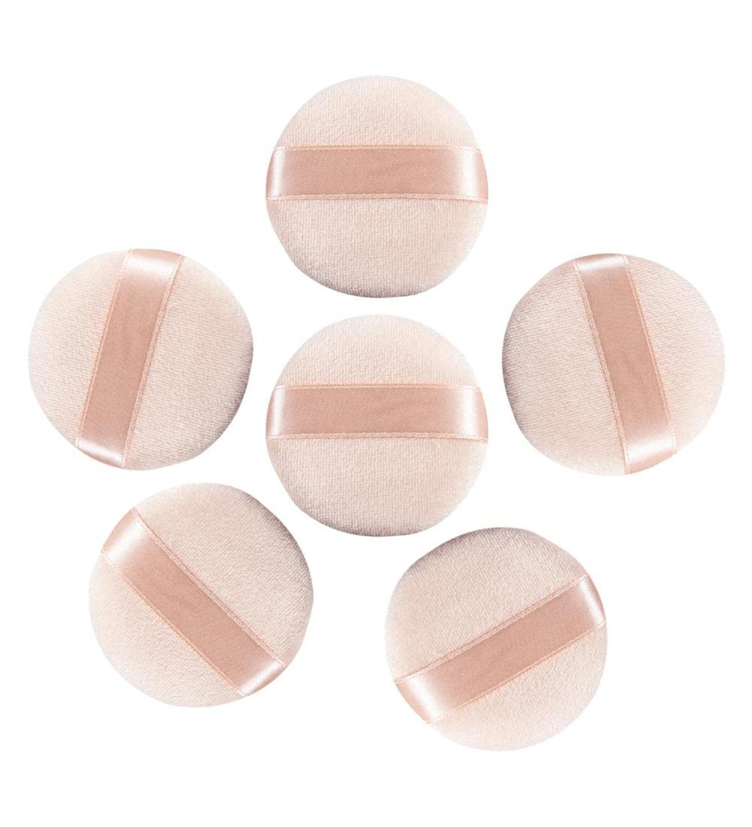Bontannd 6-Piece Powder Quack Triangle Makeup Puff - Ultra Soft Washable Pure Cotton Velor Cosmetic Sponge Tools - Buy Online on GoSupps.com