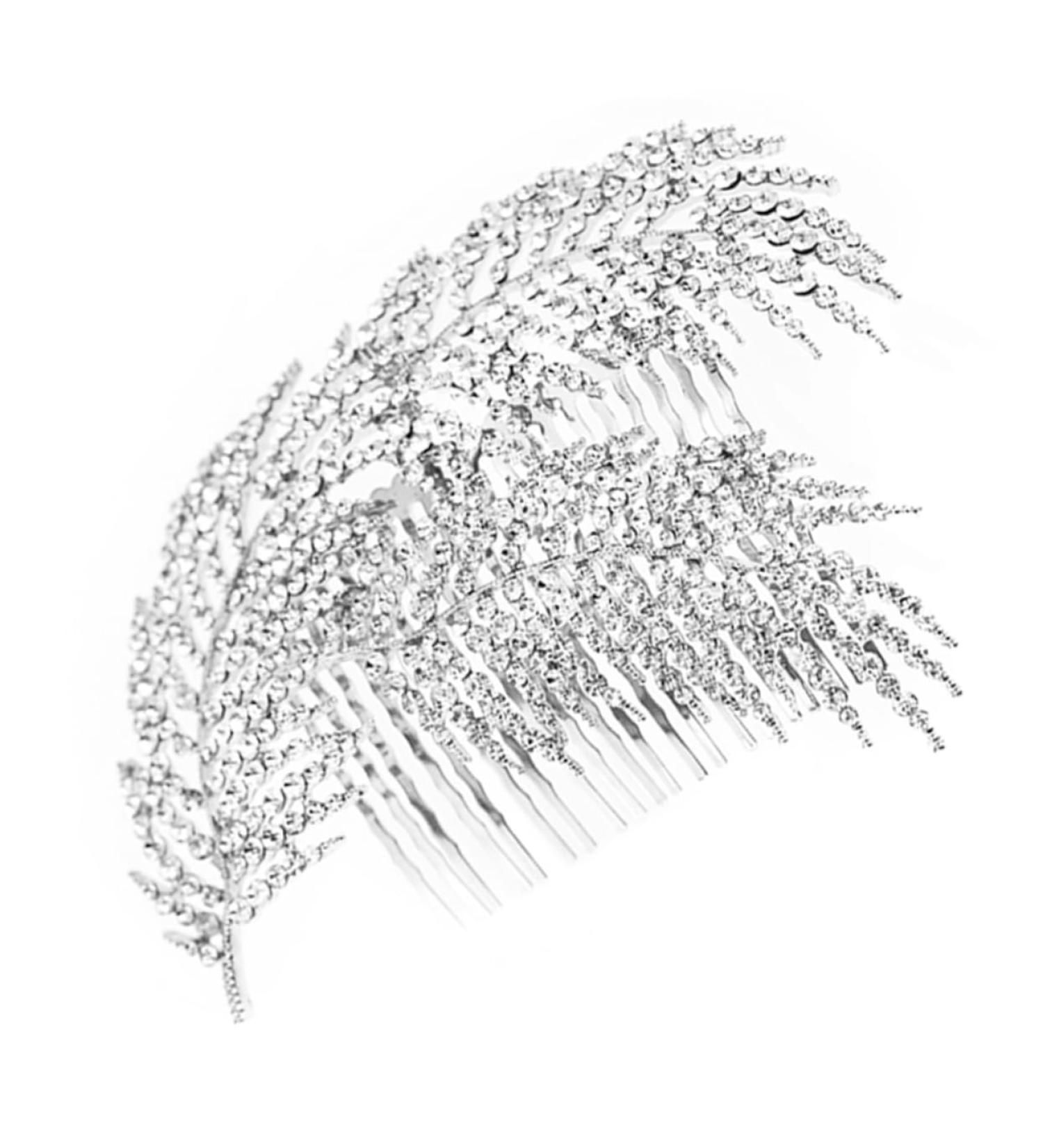 DOITOOL Tiara Hair Side Combs Bridal Hair Accessories Bridal Hair Comb Dress Crystal Bride - Buy Online on GoSupps.com