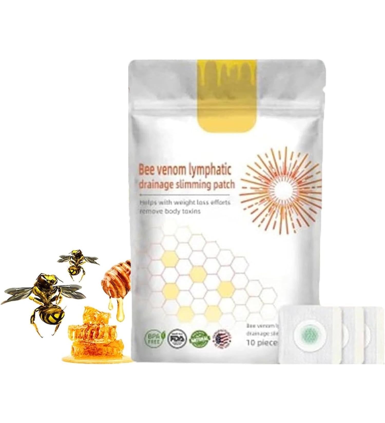 Bee Venom Slimming Patches Bee Venom Lymphatic Drainage Slimming Patch Bee Venom Lymphatic Patches Bee Venom Lymphatic Drainage & Slimming Patches (1Box) - Buy Online on GoSupps.com