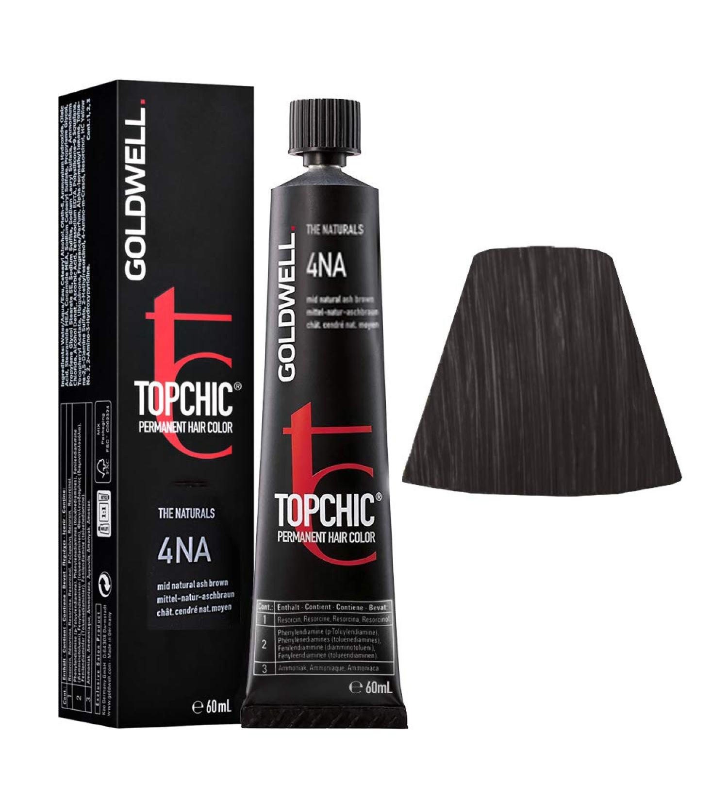 Goldwell Topchic 4NA medium-natural-ash brown black 1 piece (1 pack)