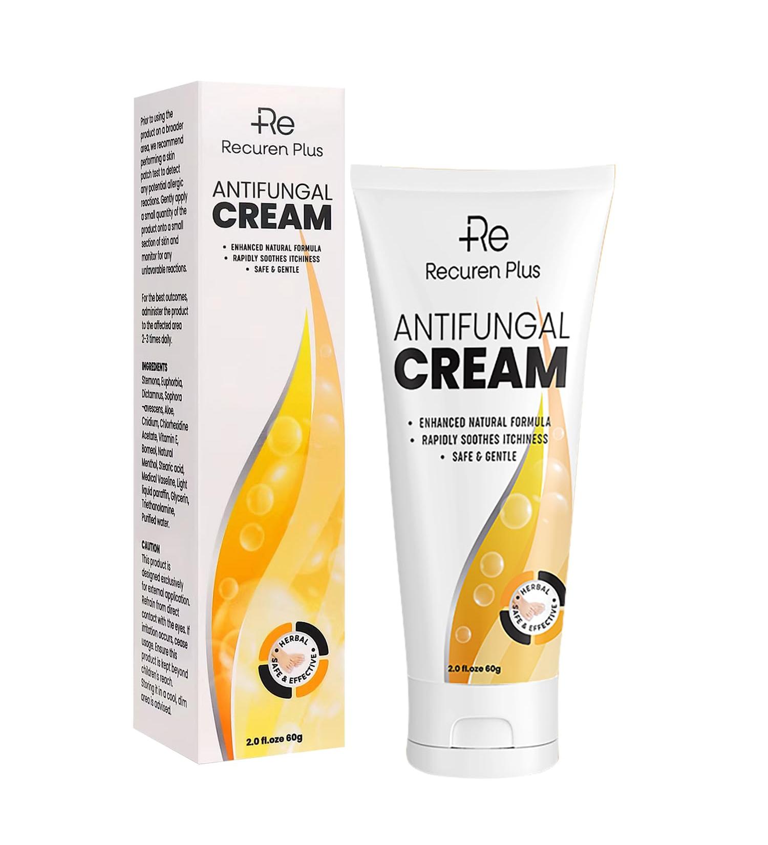 Antifungal Cream for Athletes Foot, Ringworm & Jock Itch - Anti Fungal Skin Treatment for Adults - Sensitive Skin Formula - Buy Online on GoSupps.com