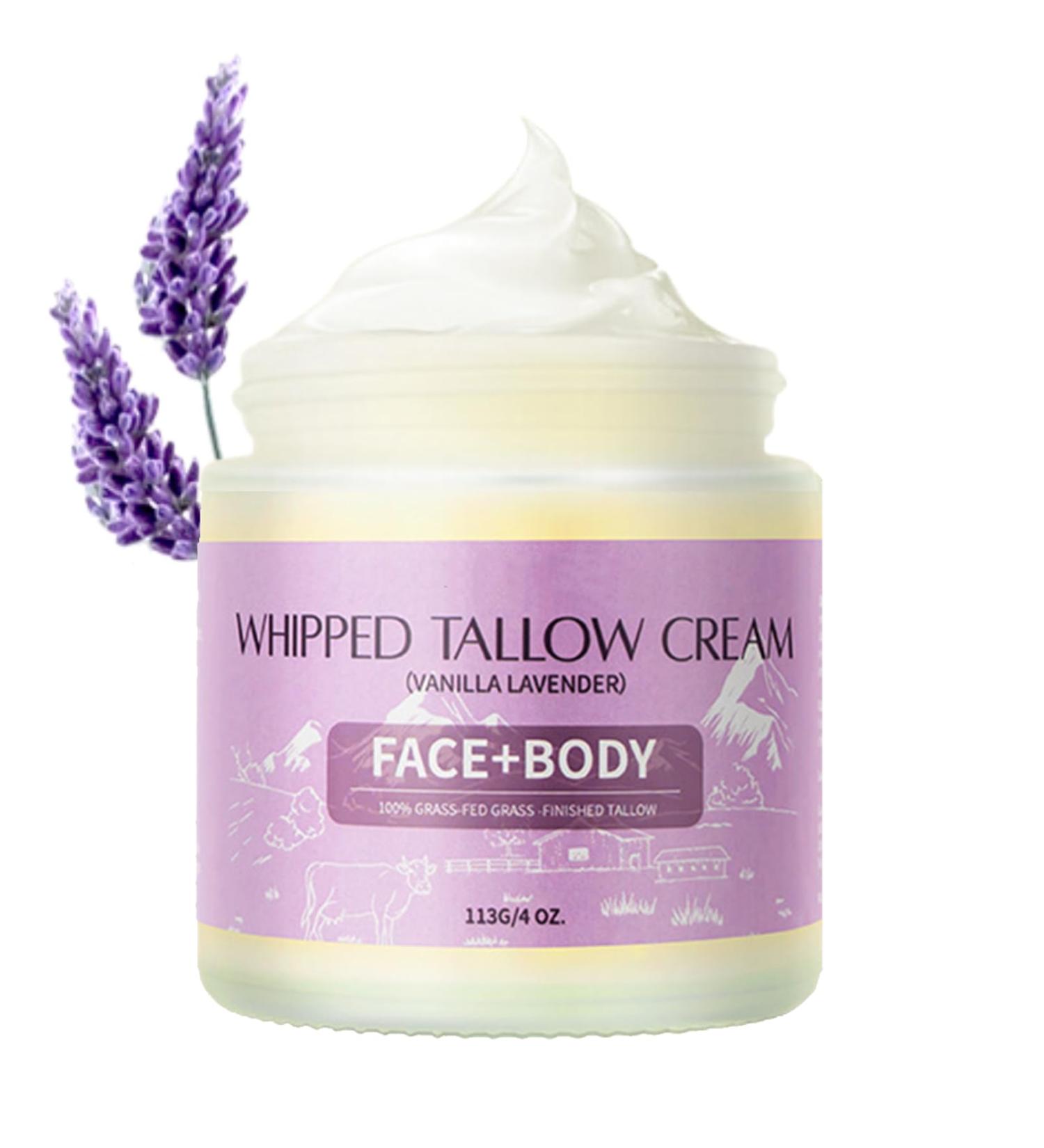 Tallow Balm - Moisturiser for Dry Skin - Body Lotion - Beef Tallow Lavender Body Moisturiser for Women&Men - Nourish Smooth Body Cream - Repair Barrier Face Moisturiser Balance Oil Body Care - Buy Online on GoSupps.com