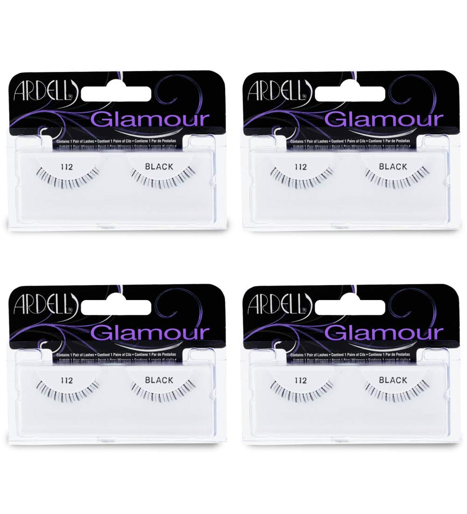 Ardell Glamour Strip Lashes 112 Black (Lower Lash) 4 Pack - False Eyelashes - Buy Online on GoSupps.com