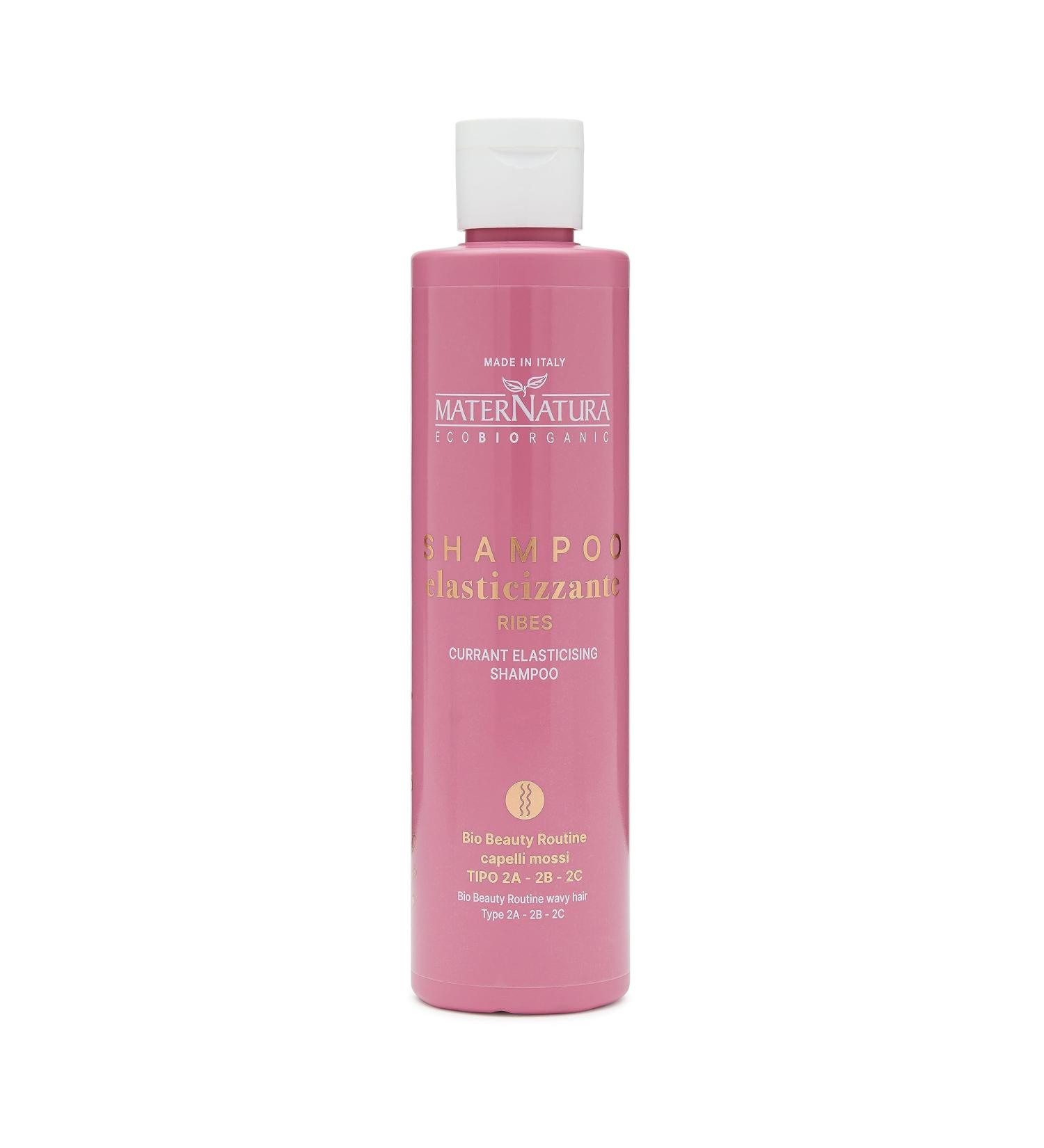 Maternatura Elasticizing Shampoo for Wavy Hair with Blackcurrant Provides Volume Hydration and Elasticity Made in Italy Organic Beauty Routine for Wavy Hair - 250 ml - Buy Online on GoSupps.com