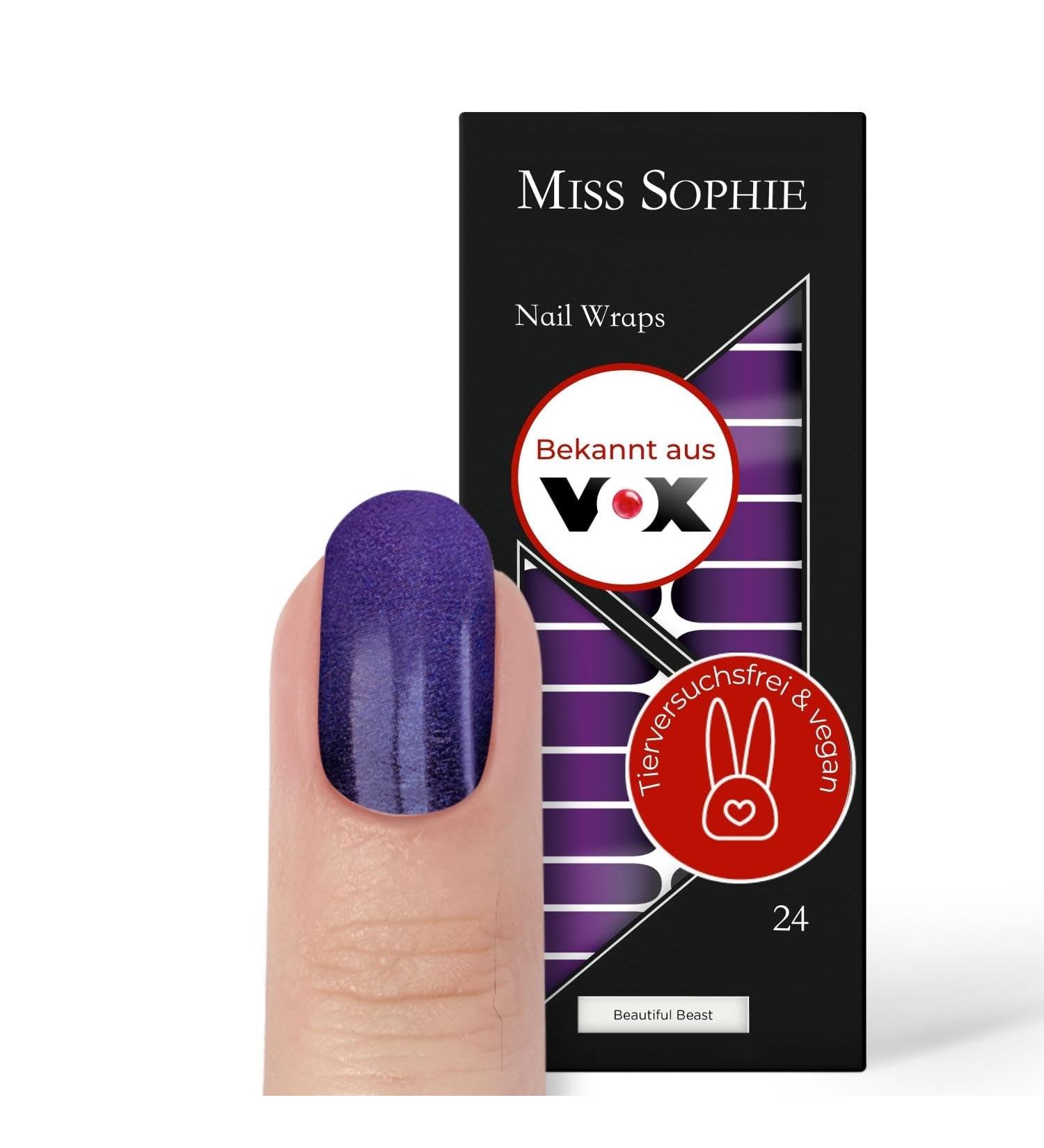 Original Miss Sophie Nail Foils Halloween - 24 Ultra-Thin Color Gradient Polish Strips for Stunning Nails - Perfect for Natural Acrylic Gel & Shellac Finish - Buy Online on GoSupps.com